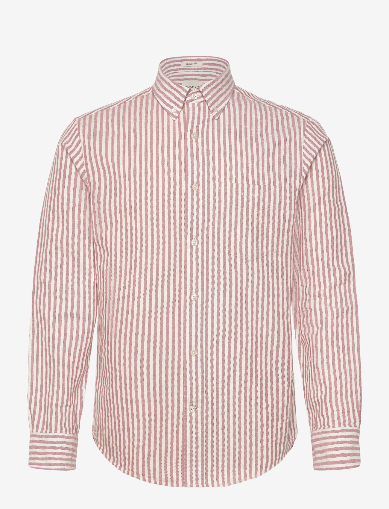 GANT - REG TEXTURE STRIPE SHIRT - stribede skjorter - rose red - 0