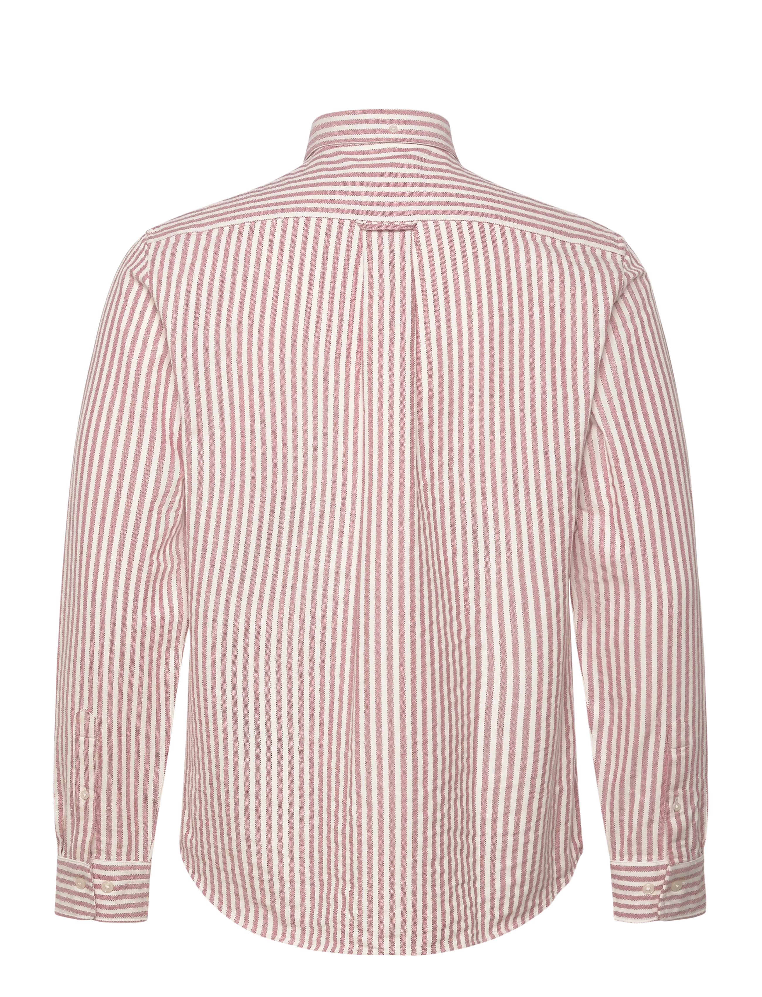 Gant - REG TEXTURE STRIPE SHIRT - randiga skjortor - rose red - 2
