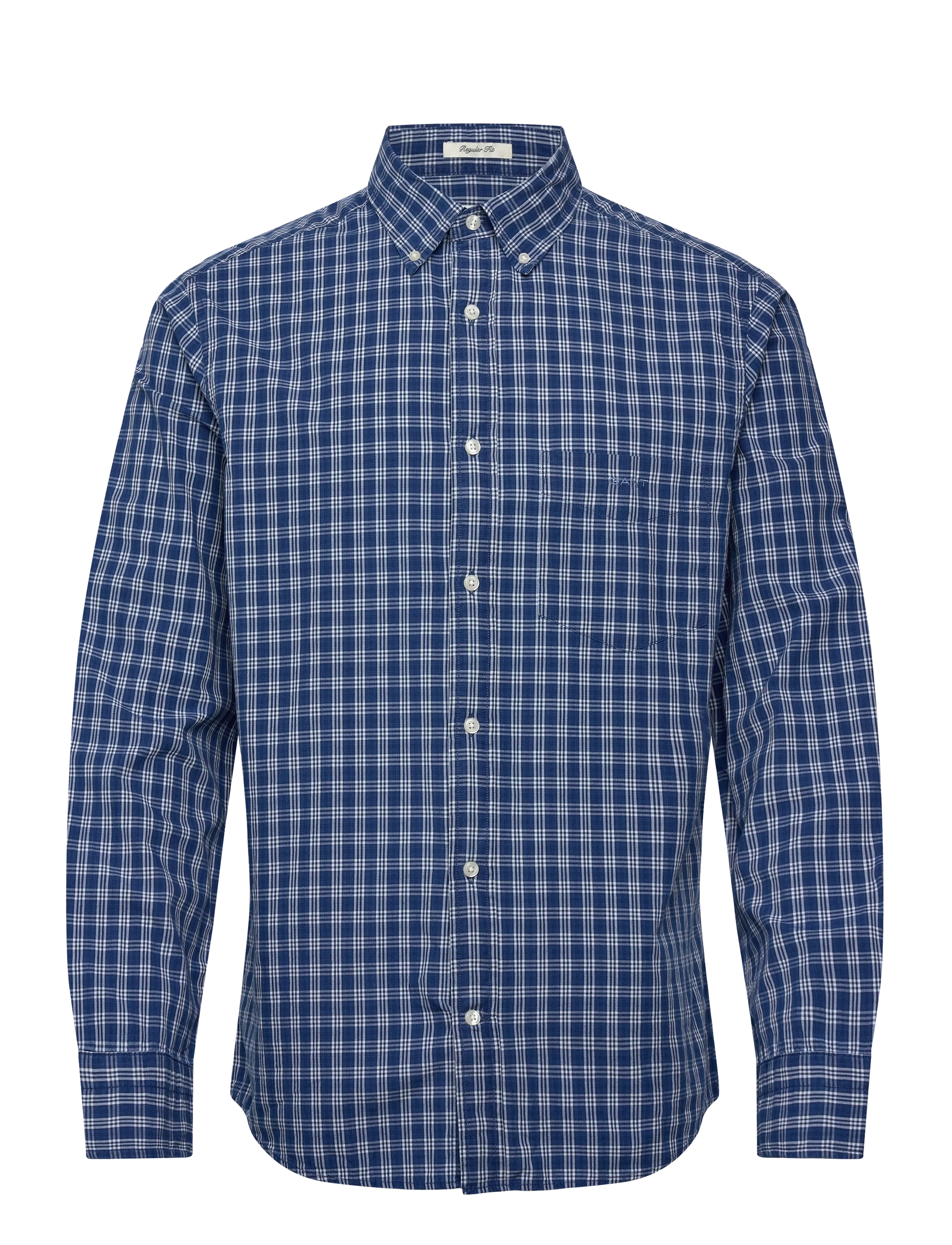 GANT Reg Indigo Check Shirt Blau - XXXL - Herren