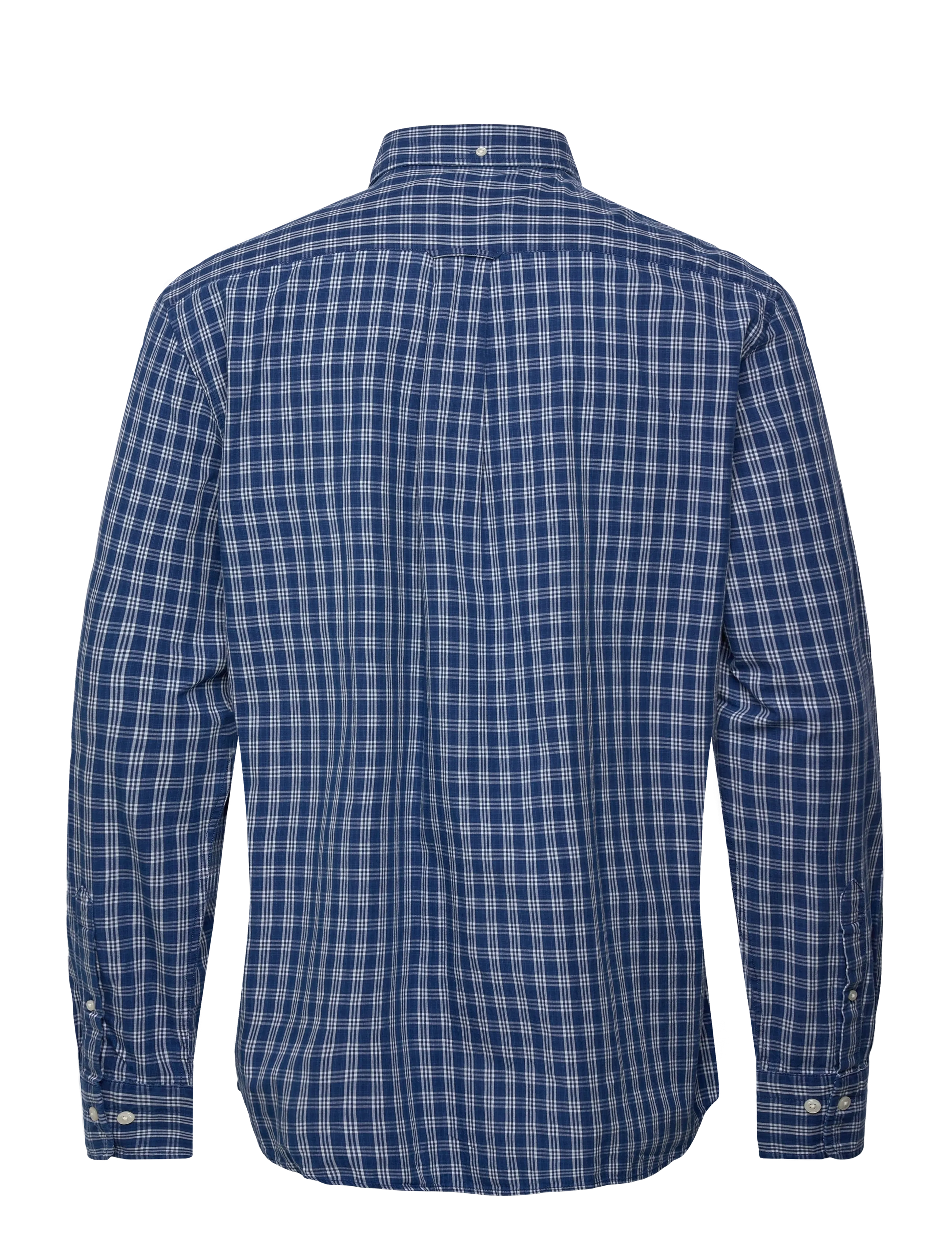 Gant - REG INDIGO CHECK SHIRT - ternede skjorter - indigo - 2