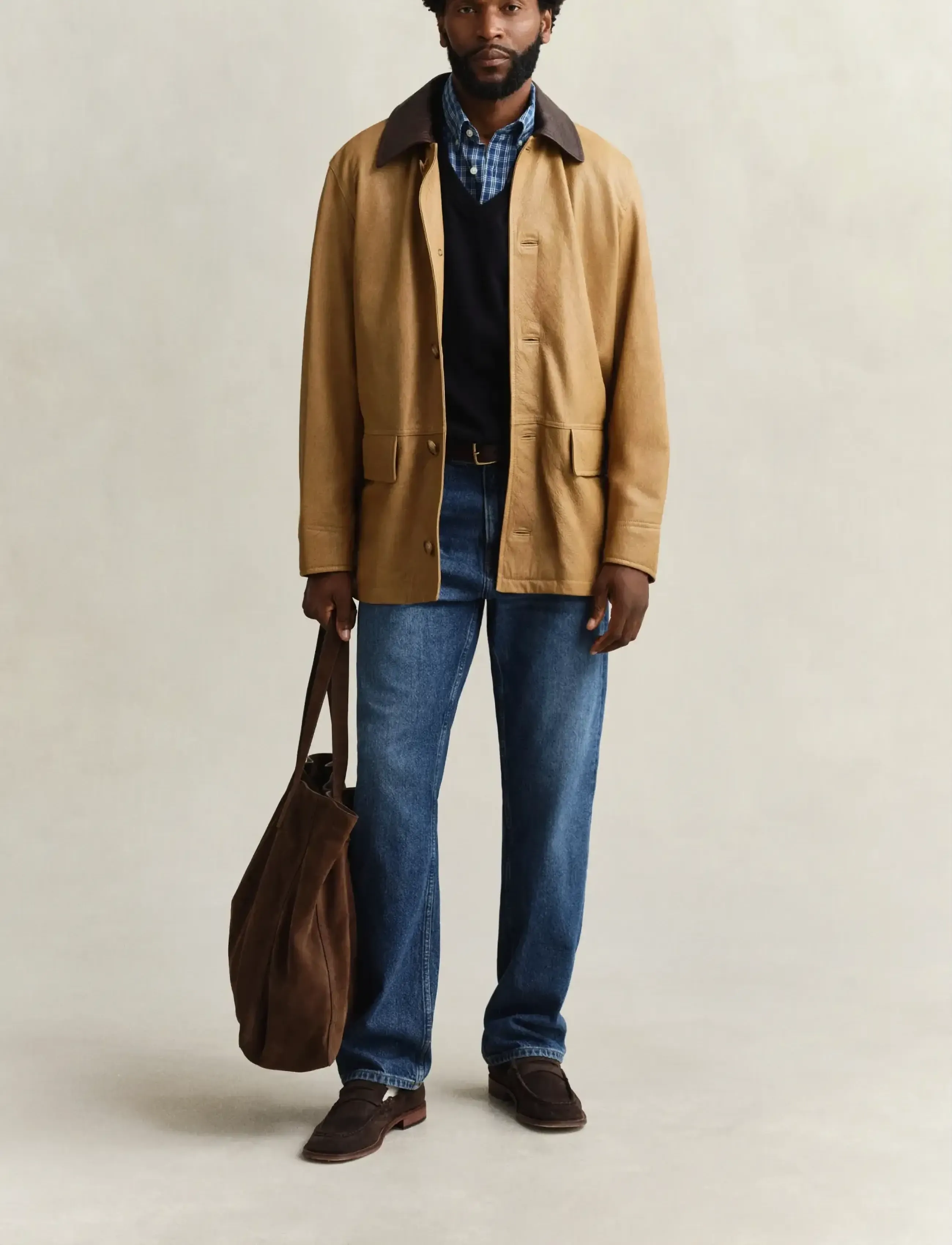 Gant - REG INDIGO CHECK SHIRT - ternede skjorter - indigo - 5