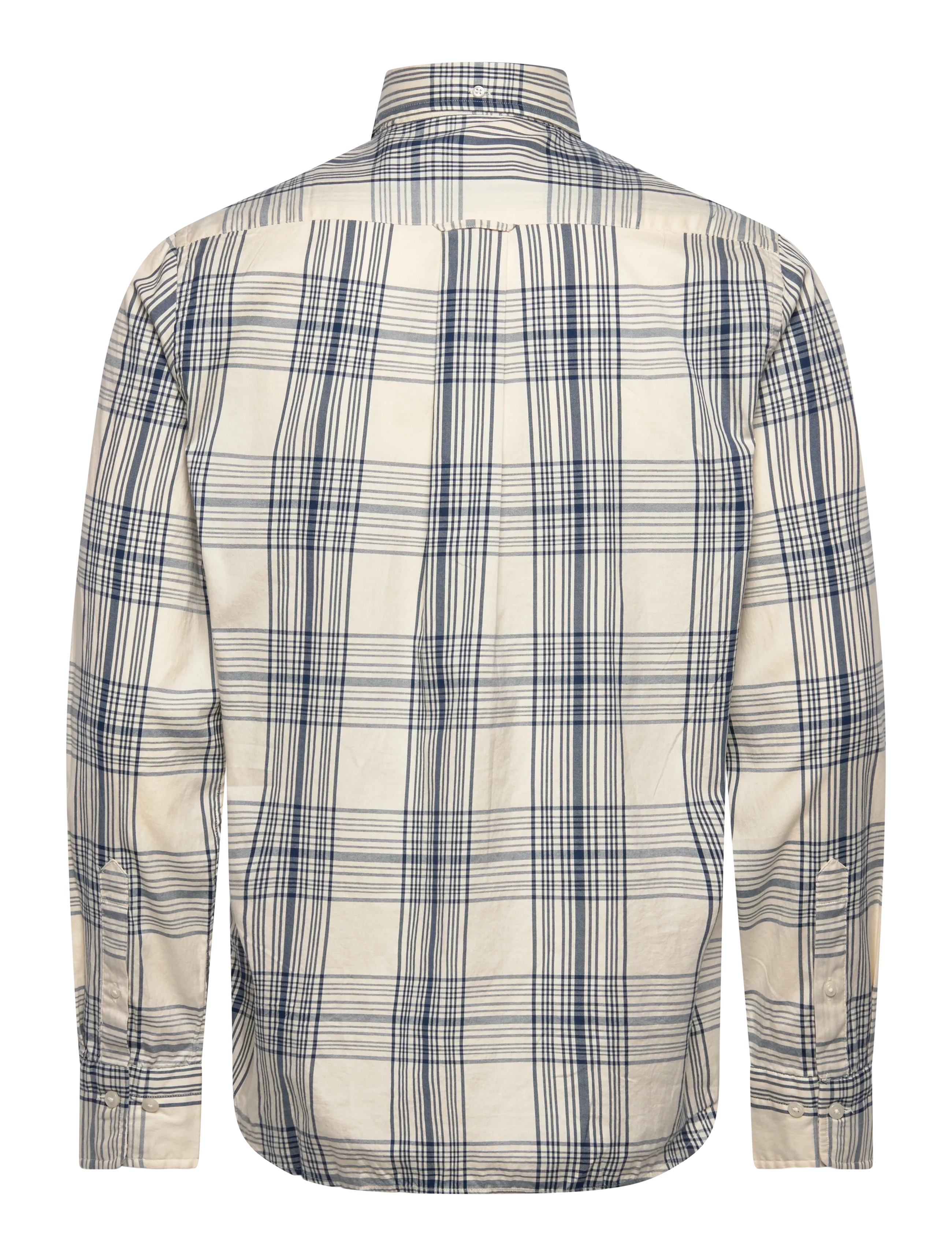 Gant - REG DREAMY OXFORD CHECK SHIRT - köflóttar skyrtur - creamed white - 2