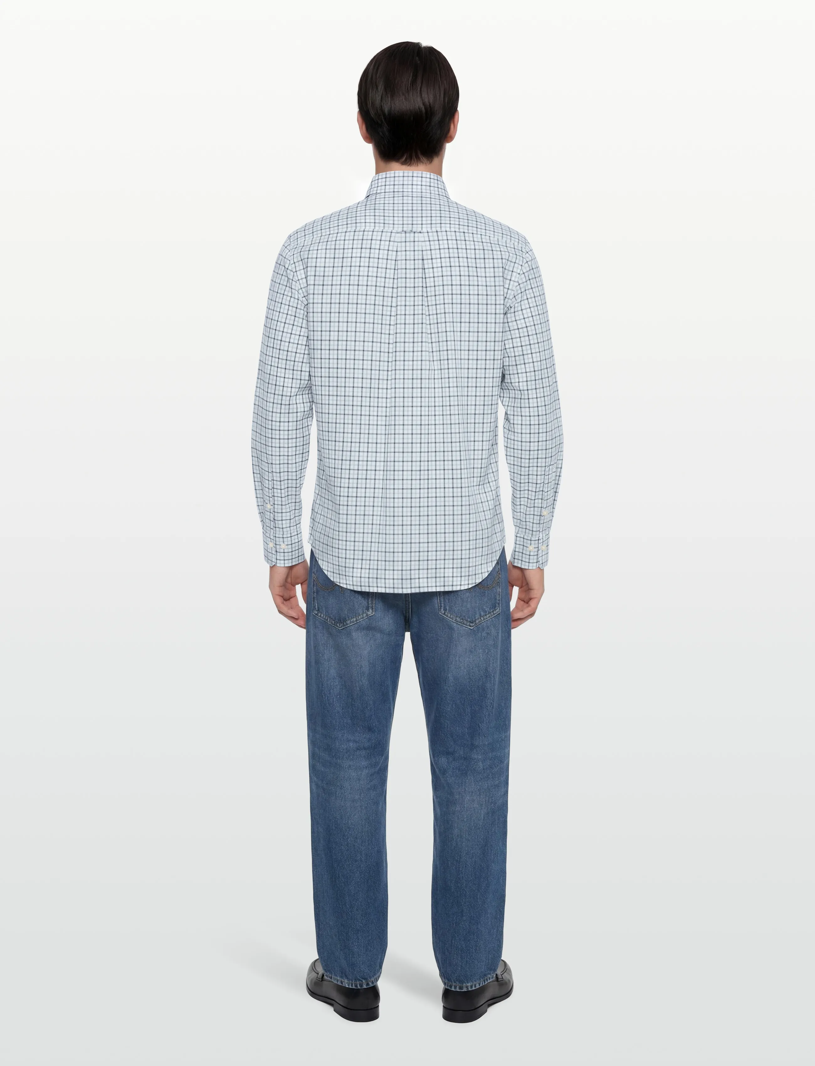 Gant - REG CLASSIC POPLIN CHECK - sky blue - 4