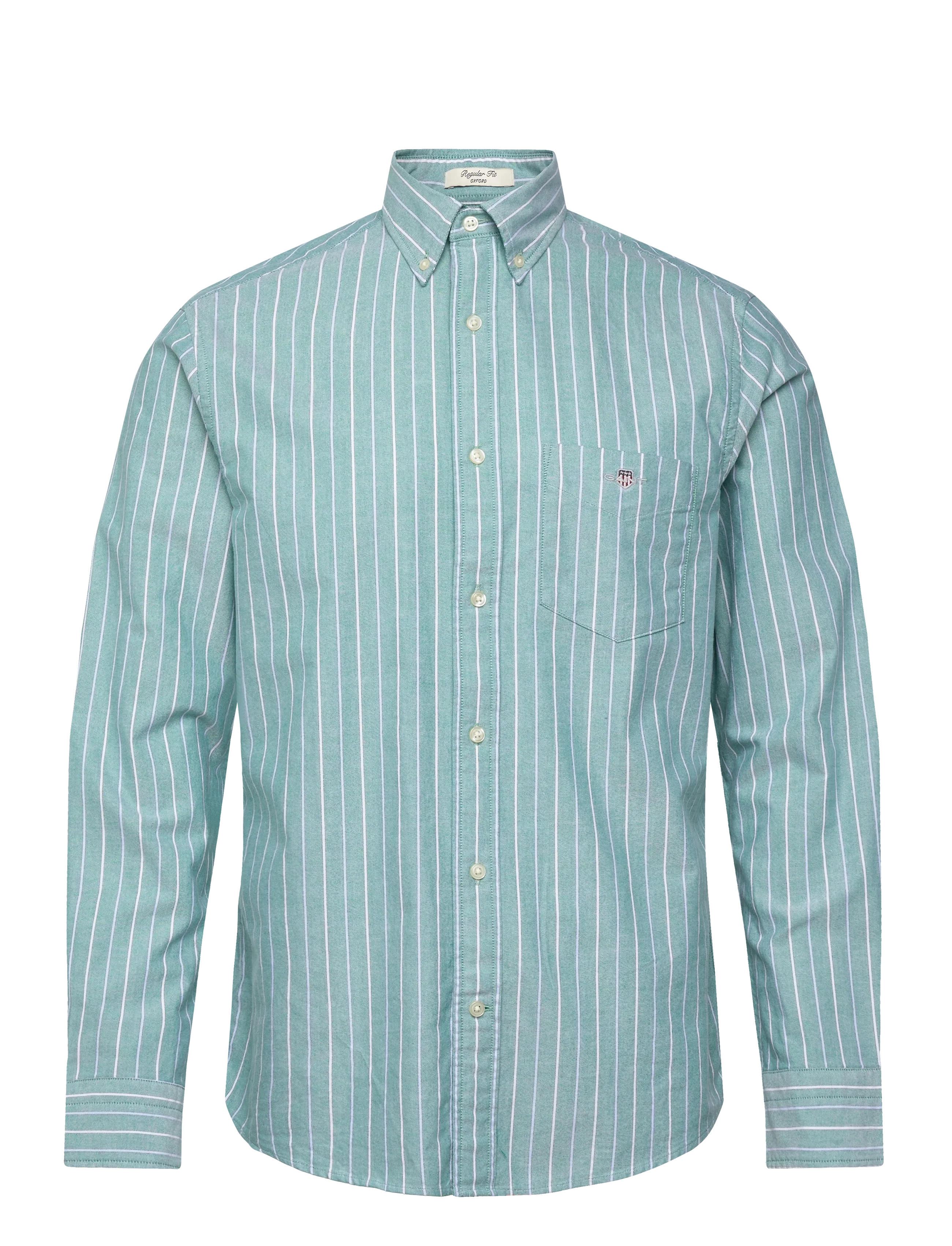 Gant REG CLASSIC OXFORD STRIPE SHIRT - Skjortor - BOTANICAL HUE / green