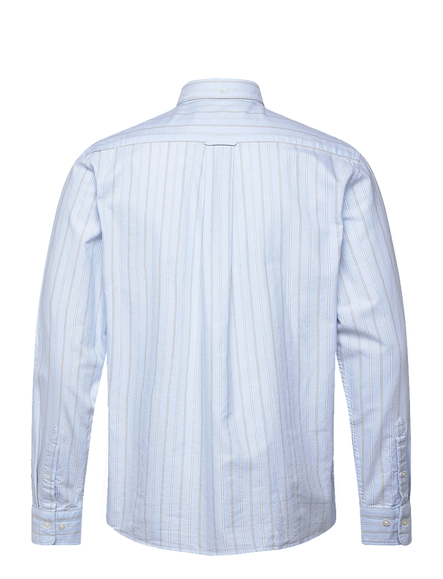 Gant - REG CLASSIC OXFORD STRIPE SHIRT - stribede skjorter - sky blue - 2