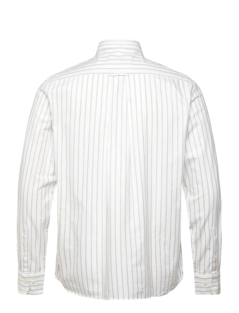 GANT - REG CLASSIC OXFORD STRIPE SHIRT - tavalised t-särgid - white - 2