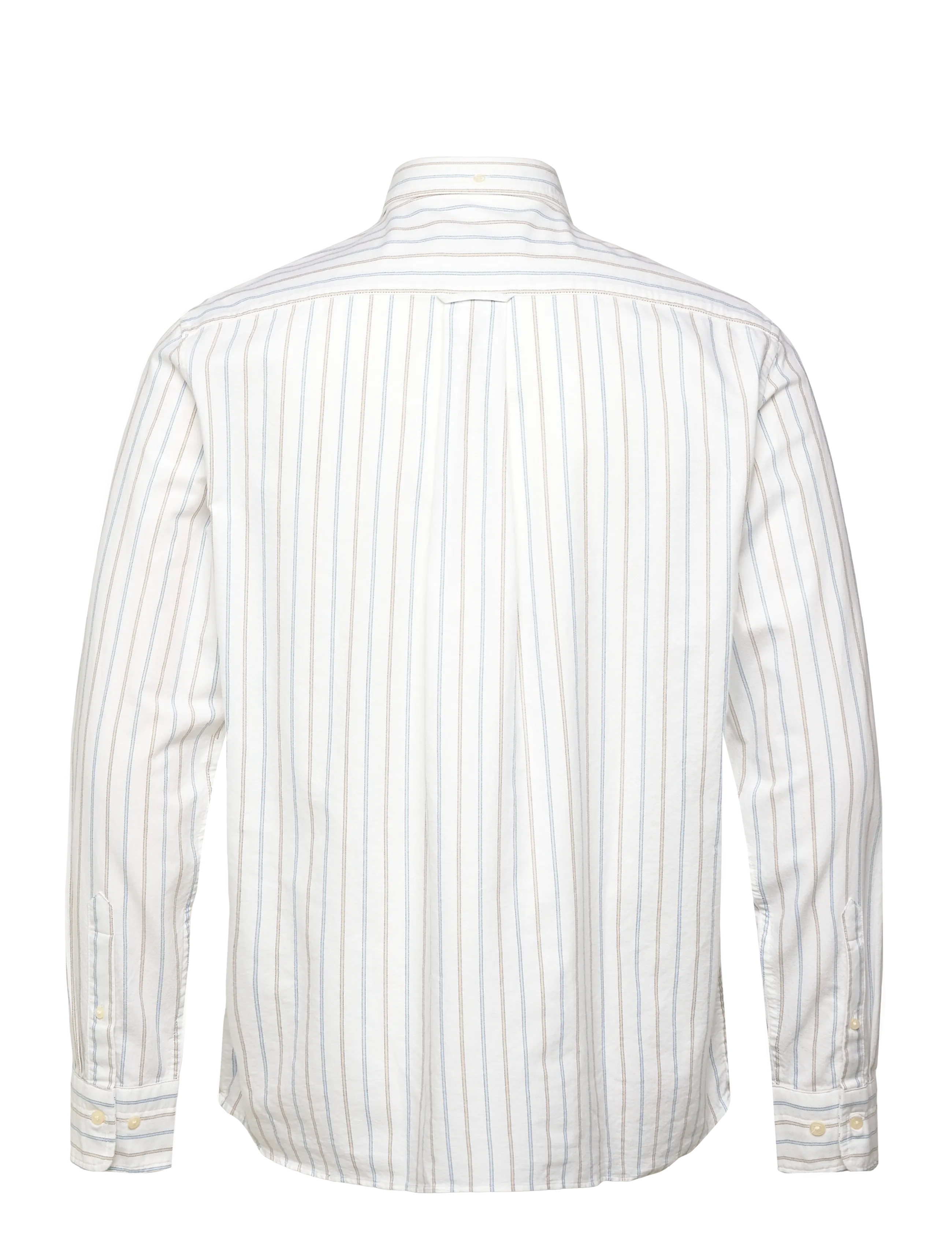 Gant - REG CLASSIC OXFORD STRIPE SHIRT - striped shirts - white - 2