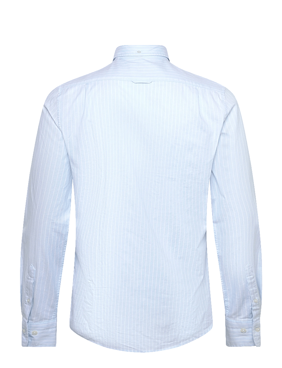 Gant - SLIM OXFORD STRETCH STRIPE SHIRT - gestreifte hemden - sky blue - 2