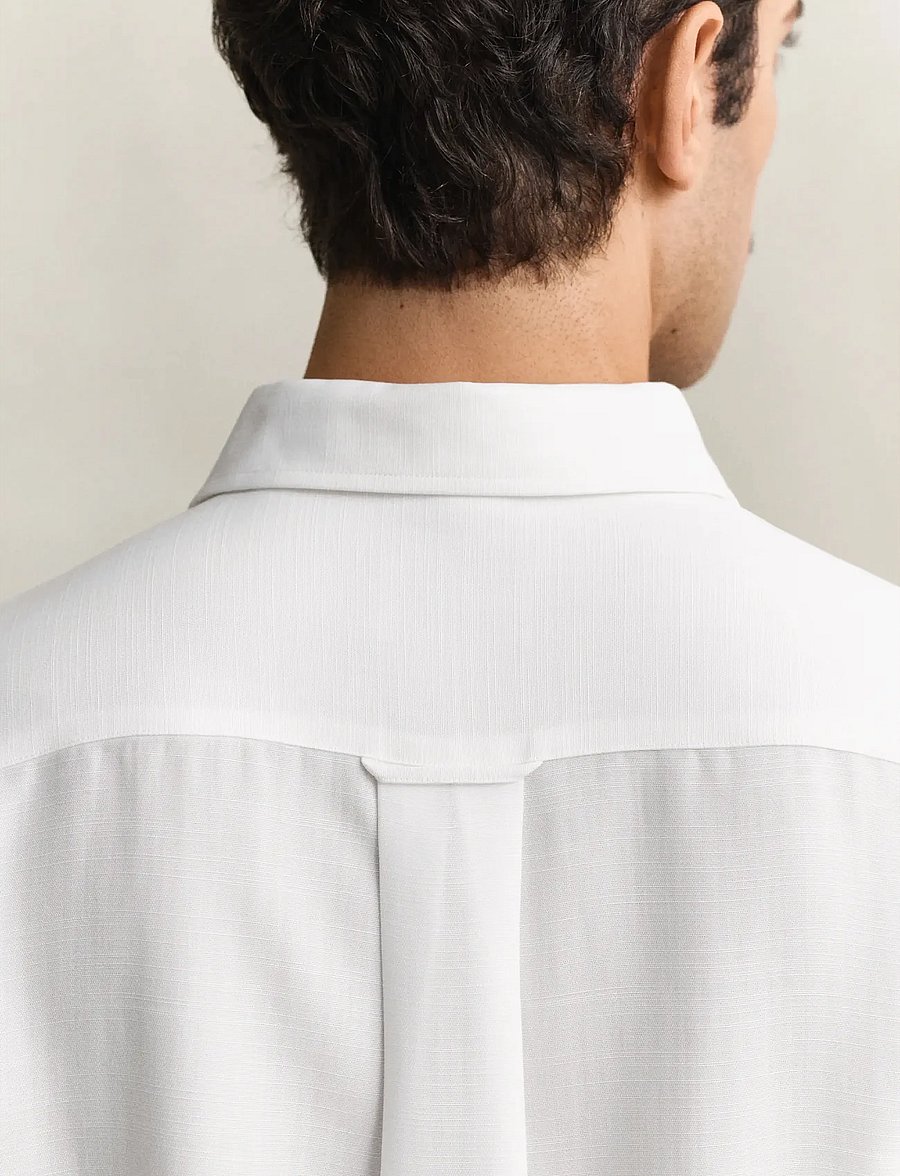 Gant - REG LYOCELL SHIRT - casual hemden - white - 4