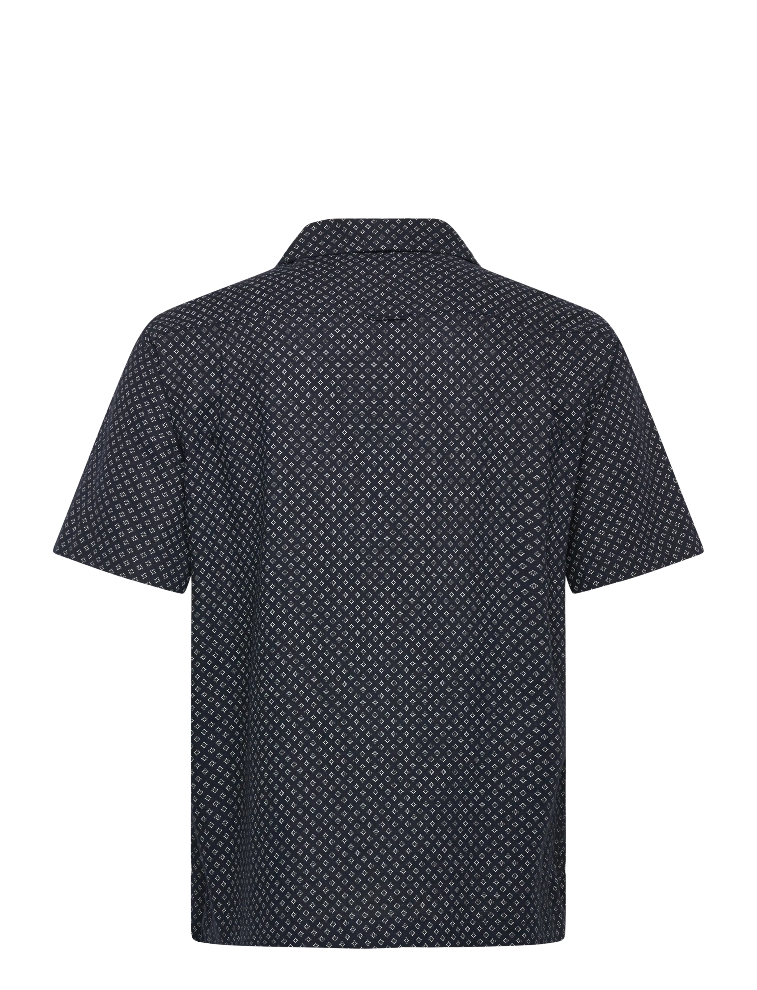 Gant - REG COTTON LINEN PRINT SS SHIRT - chemises à manches courtes - faded denim - 2