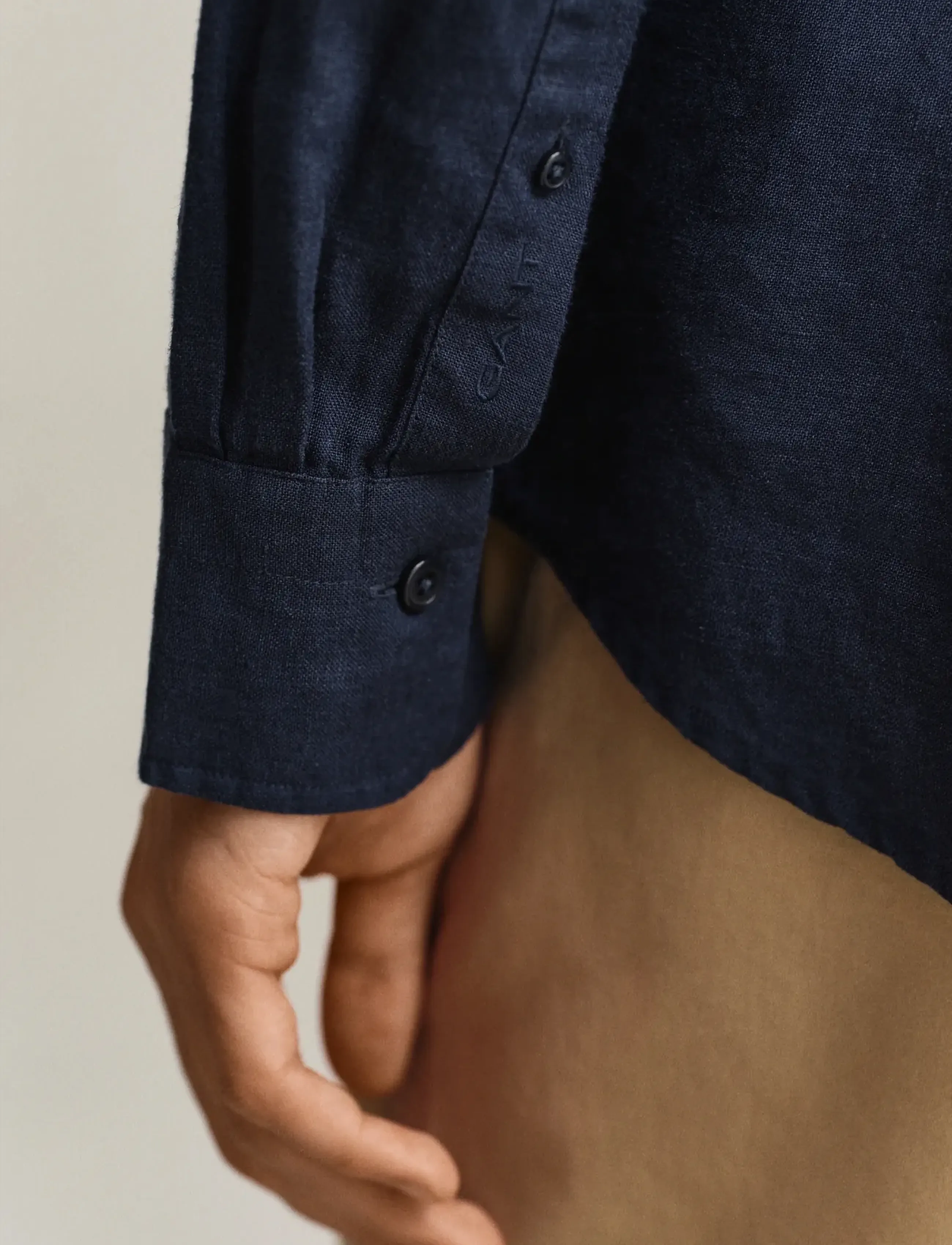Gant - REG LINEN SHIRT - linased särgid - evening blue - 3