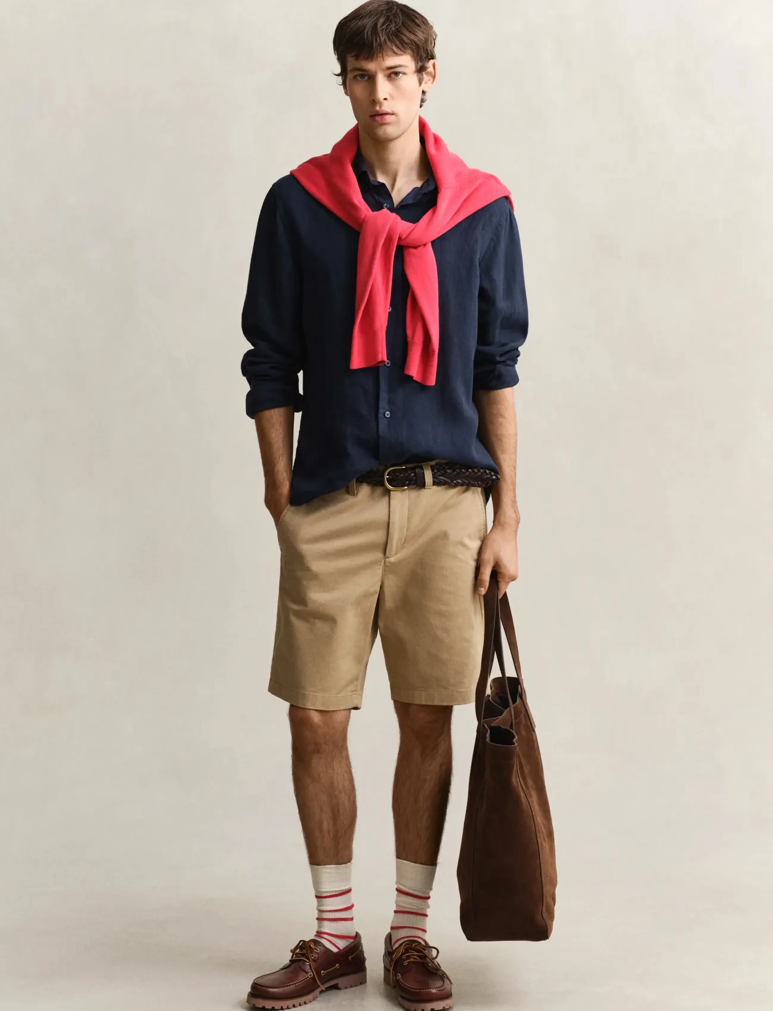 Gant - REG LINEN SHIRT - linased särgid - evening blue - 4