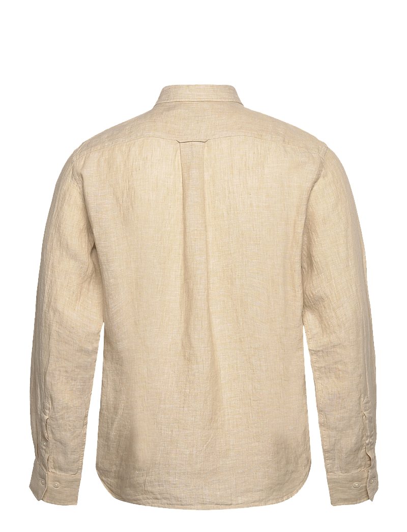 GANT - REG LINEN SHIRT - hørskjorter - oat beige - 2