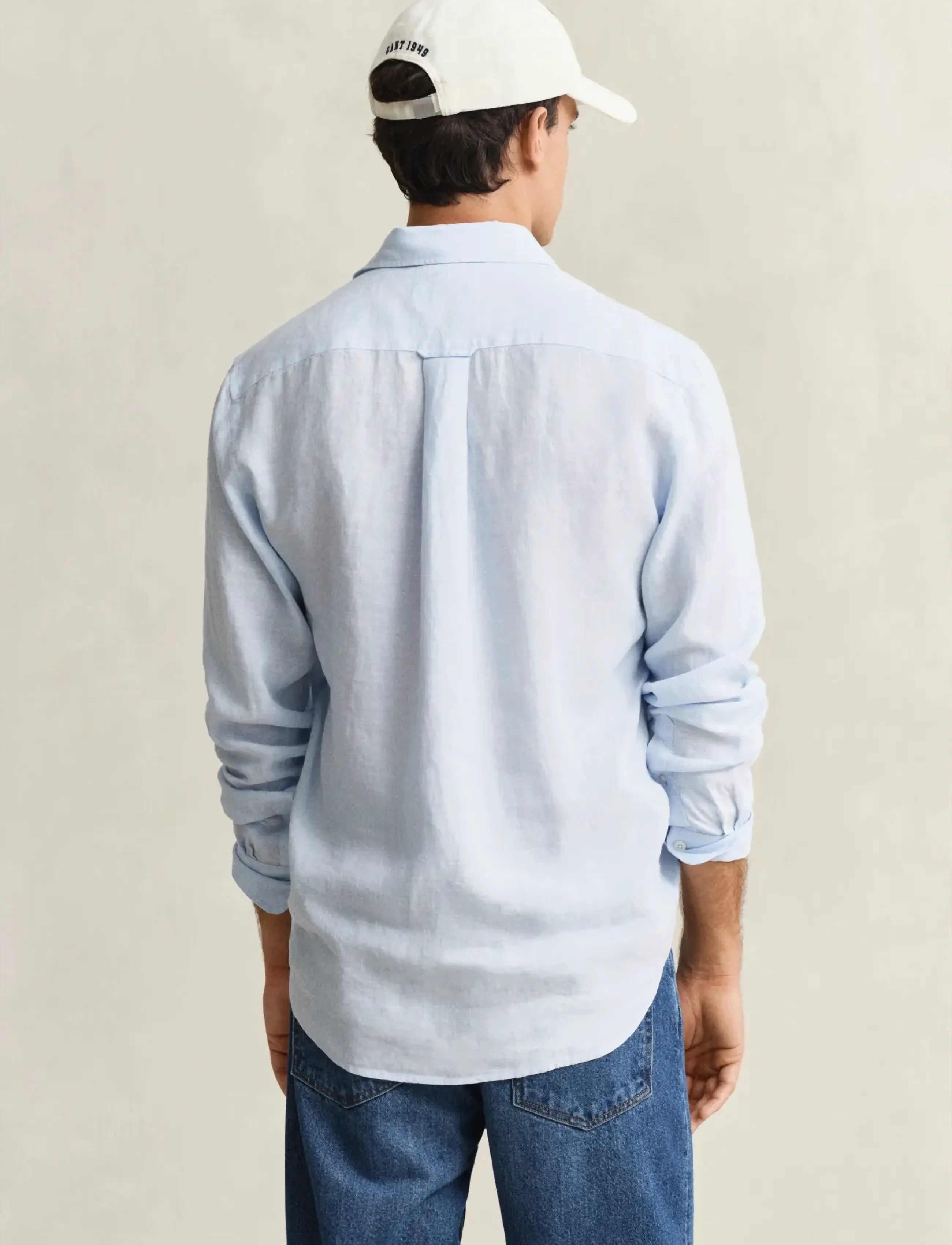Gant - REG LINEN SHIRT - linased särgid - sky blue - 2