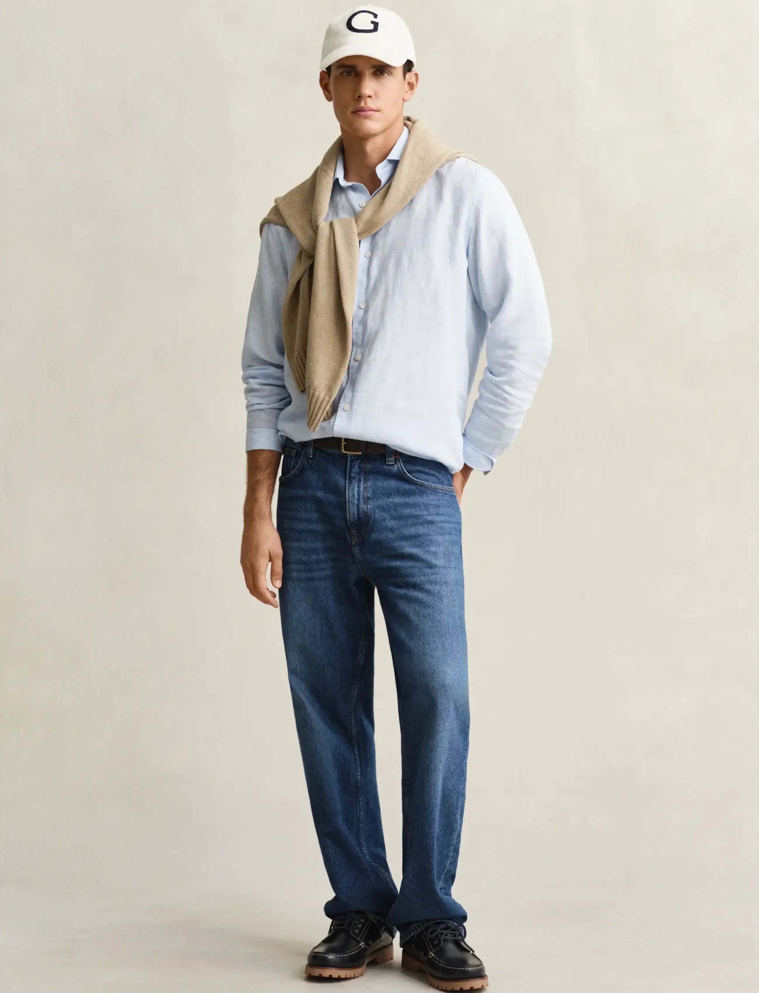 Gant - REG LINEN SHIRT - linased särgid - sky blue - 4