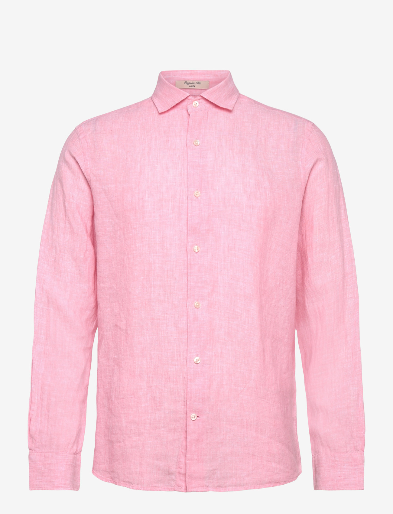 Gant - REG LINEN SHIRT - hørskjorter - washed pink - 1