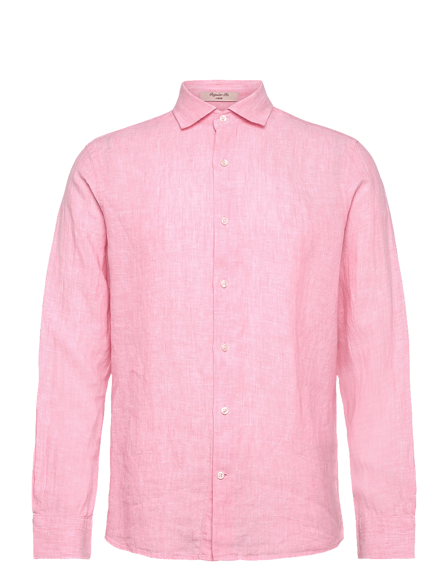 Gant - REG LINEN SHIRT - leinenhemden - washed pink - 1