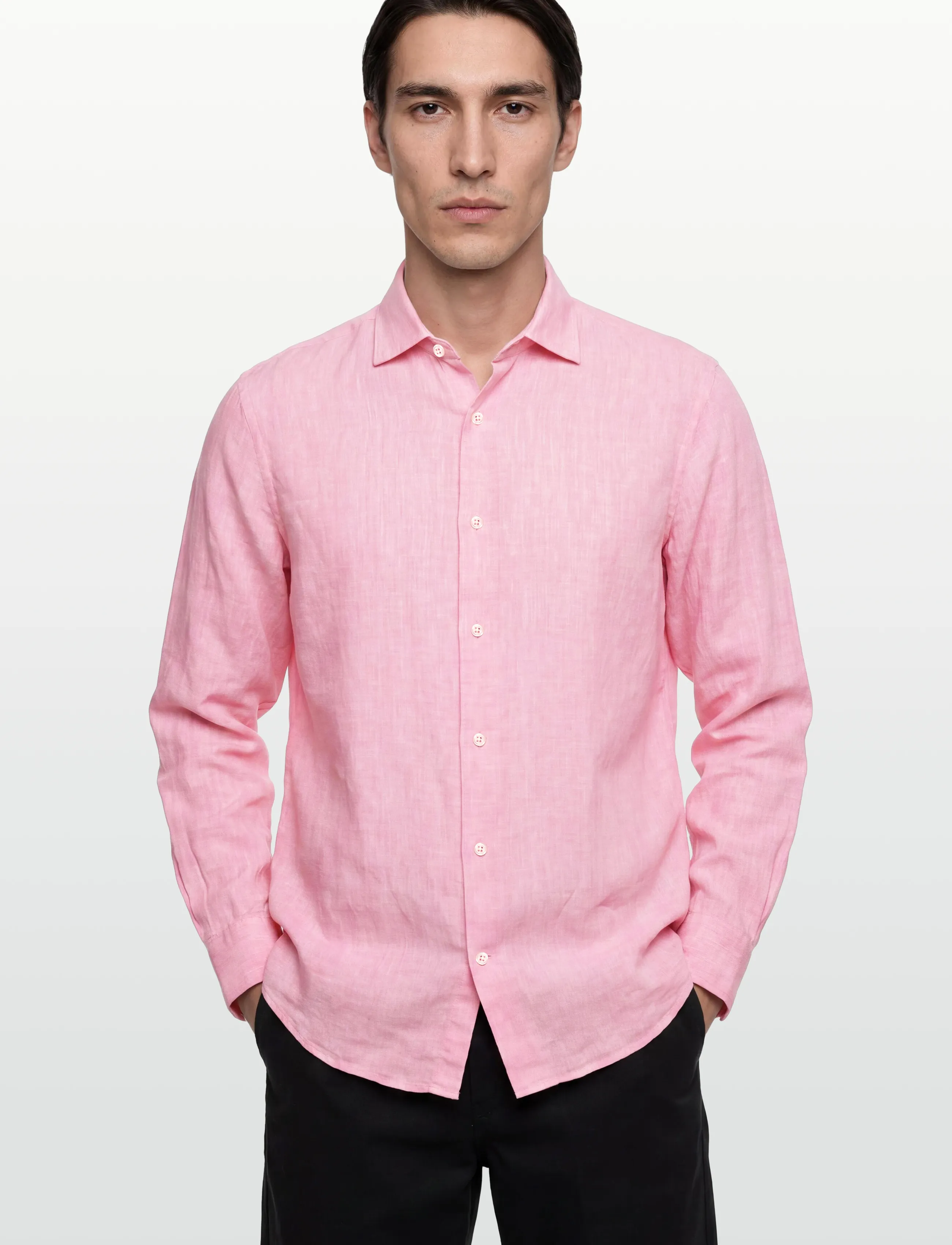 Gant - REG LINEN SHIRT - leinenhemden - washed pink - 3