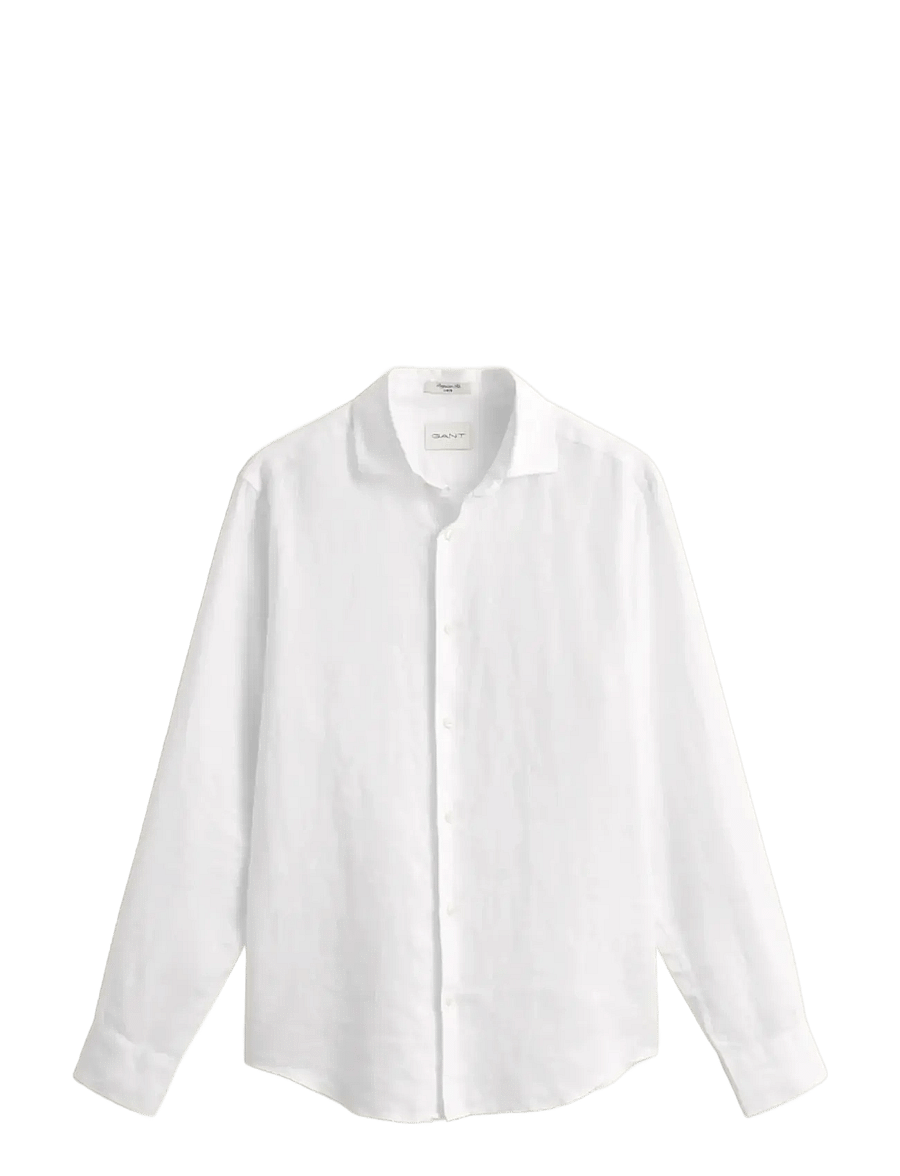 Gant - REG LINEN SHIRT - leinenhemden - white - 1