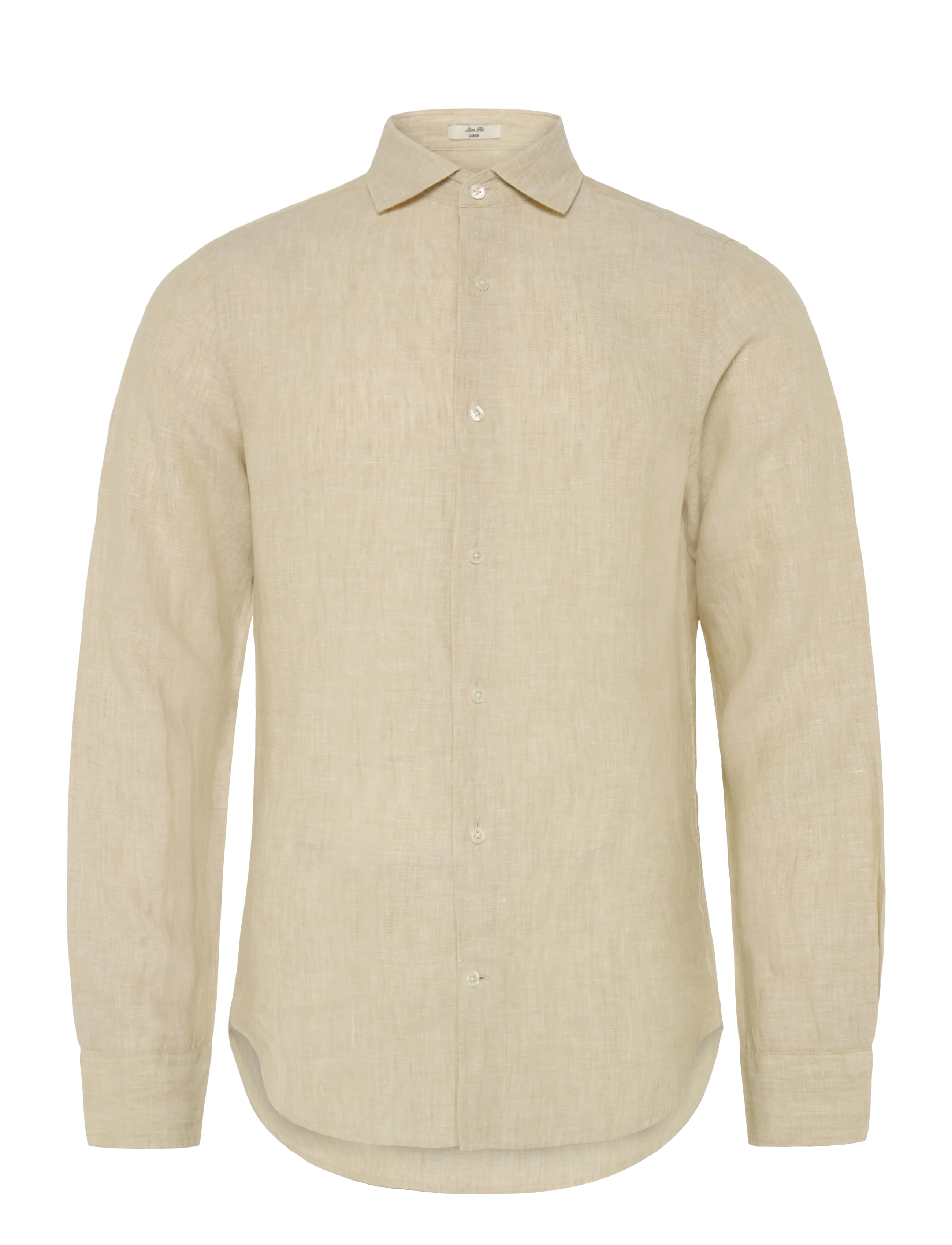 Gant - SLIM LINEN SHIRT - hørskjorter - oat beige - 1