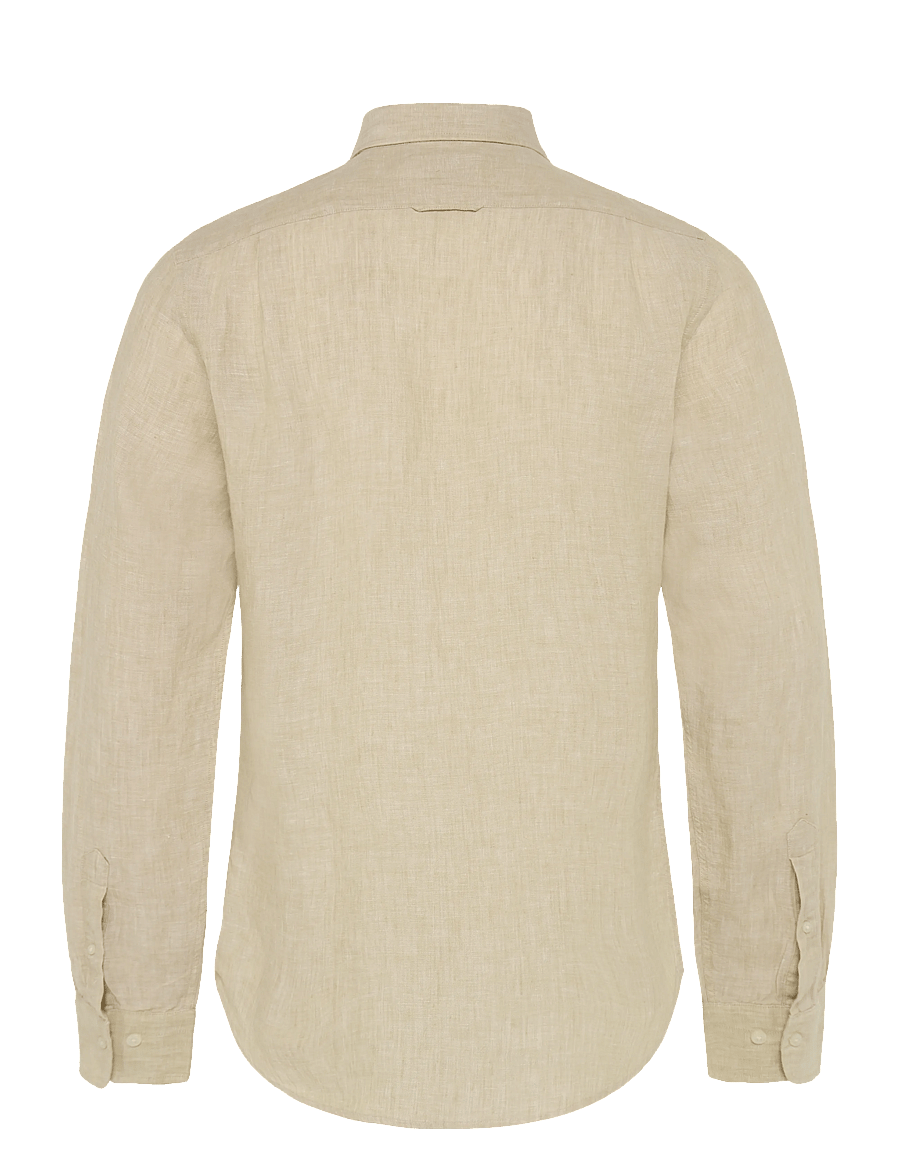 Gant - SLIM LINEN SHIRT - hørskjorter - oat beige - 2