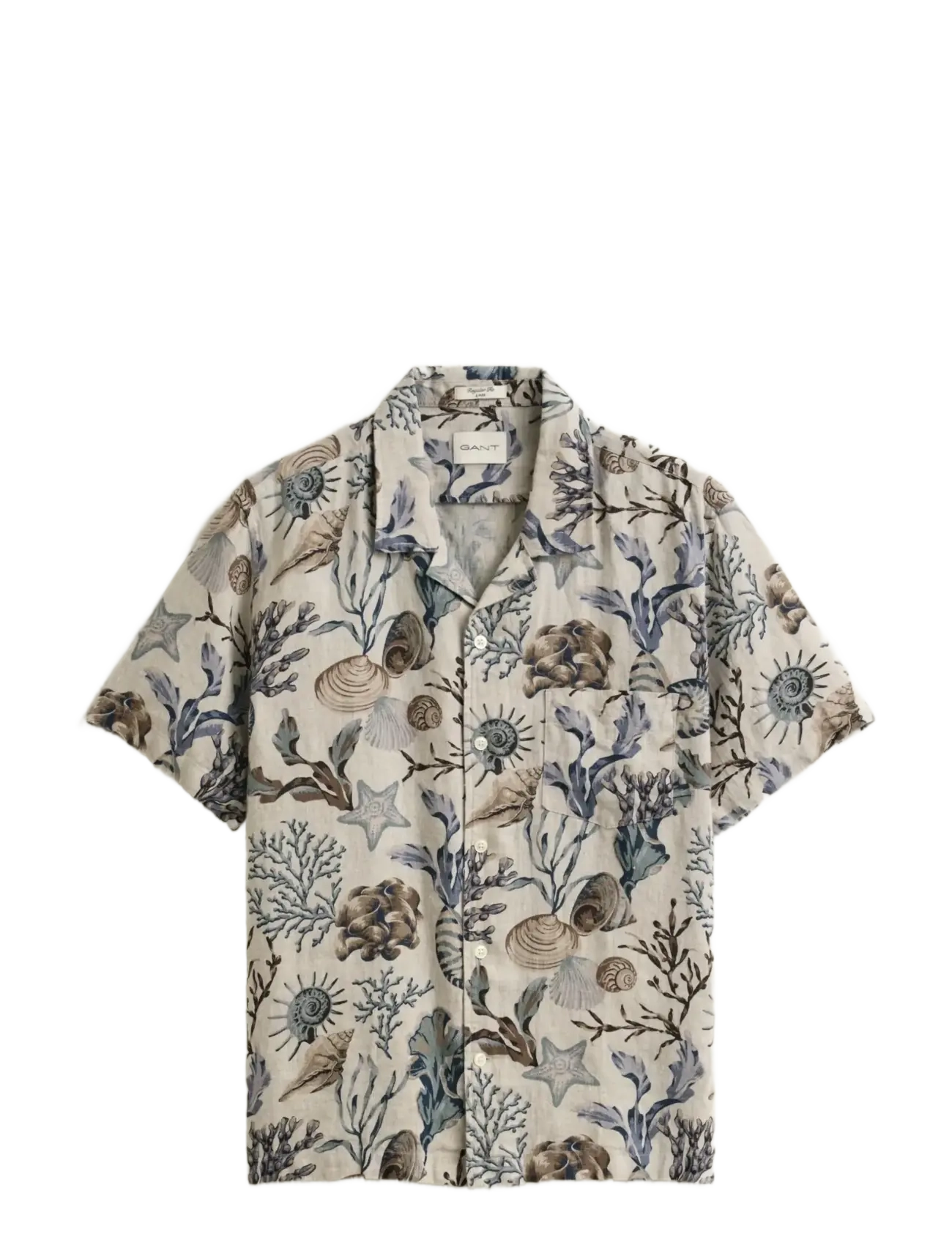 GANT Reg Aop Camp Collar Shirt Patterned - S - Herren