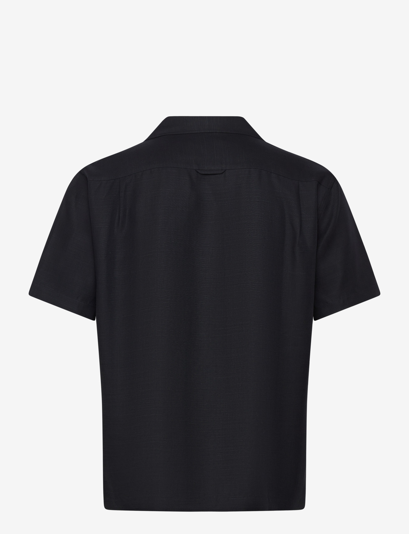 GANT - REG LYOCELL CAMP COLLAR - kortärmade skjortor - evening blue - 1