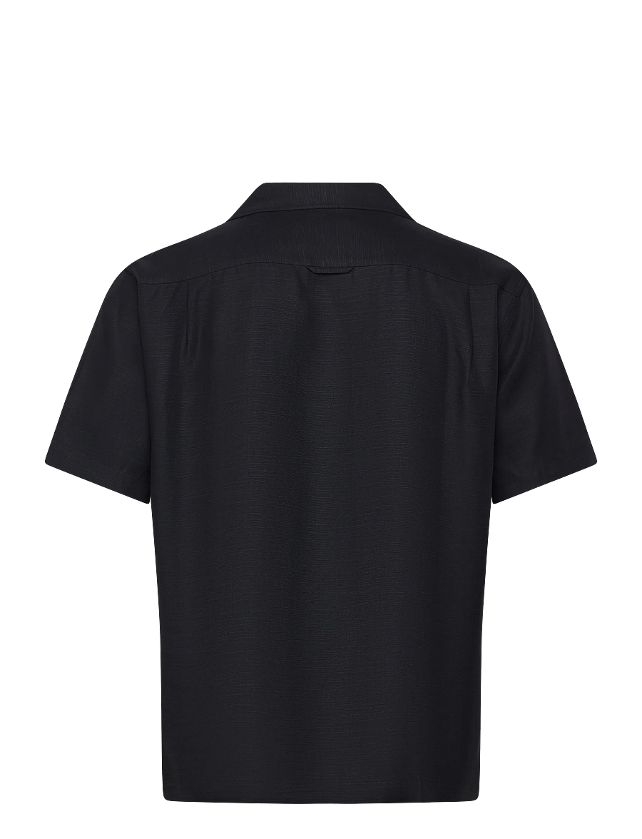 Gant - REG LYOCELL CAMP COLLAR - kurzarmhemden - evening blue - 2