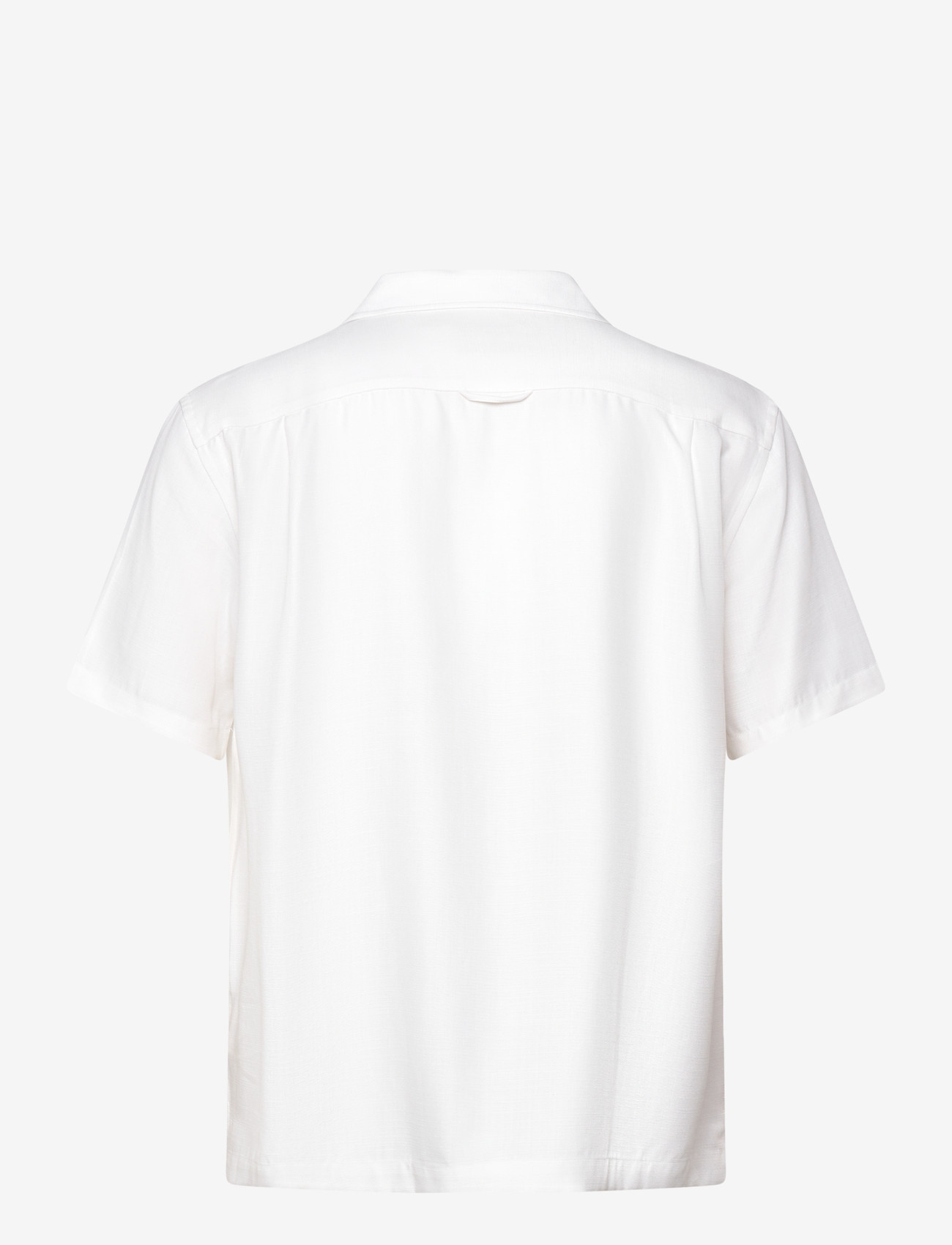 GANT - REG LYOCELL CAMP COLLAR - lühikeste varrukatega särgid - white - 2