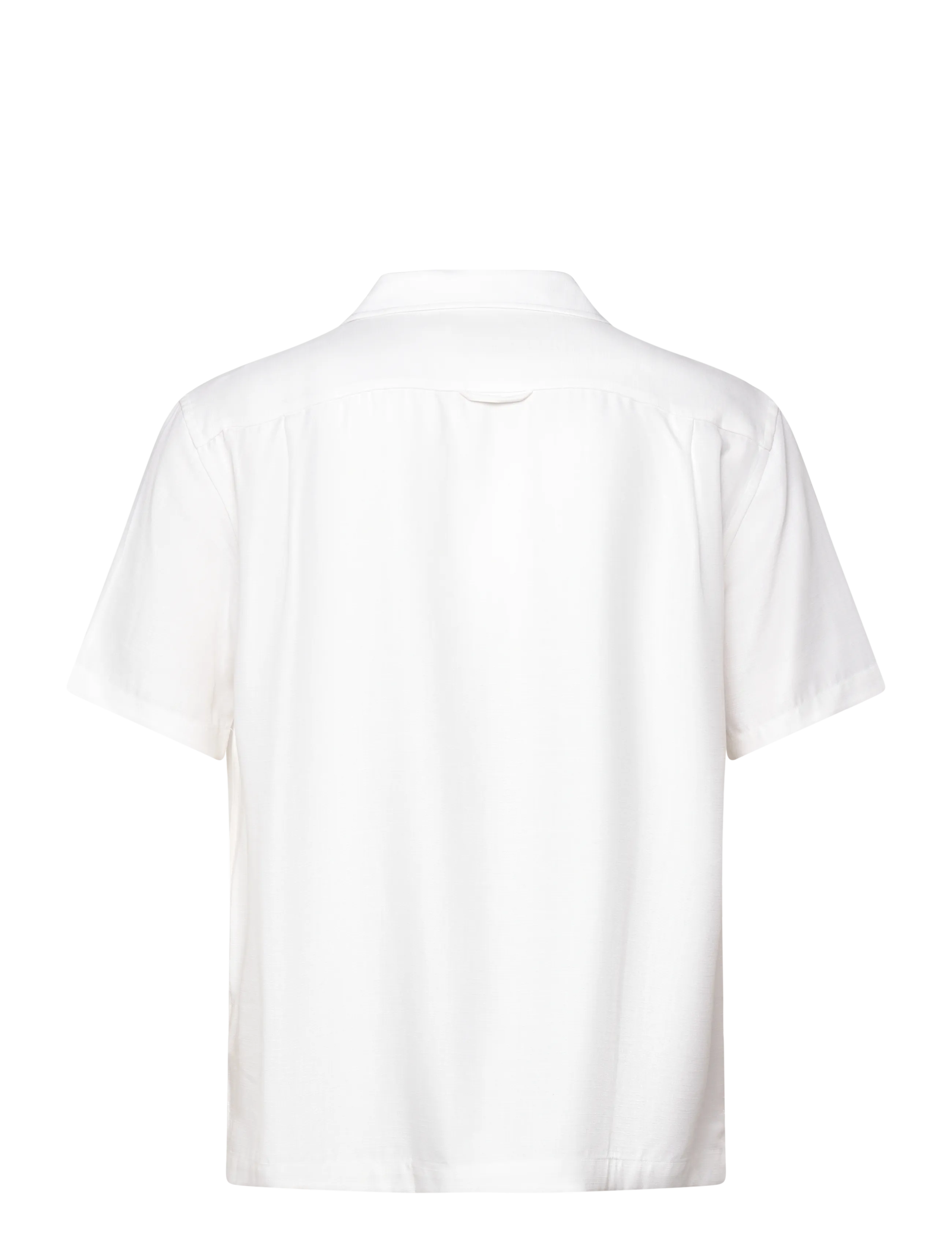 Gant - REG LYOCELL CAMP COLLAR - kurzarmhemden - white - 2
