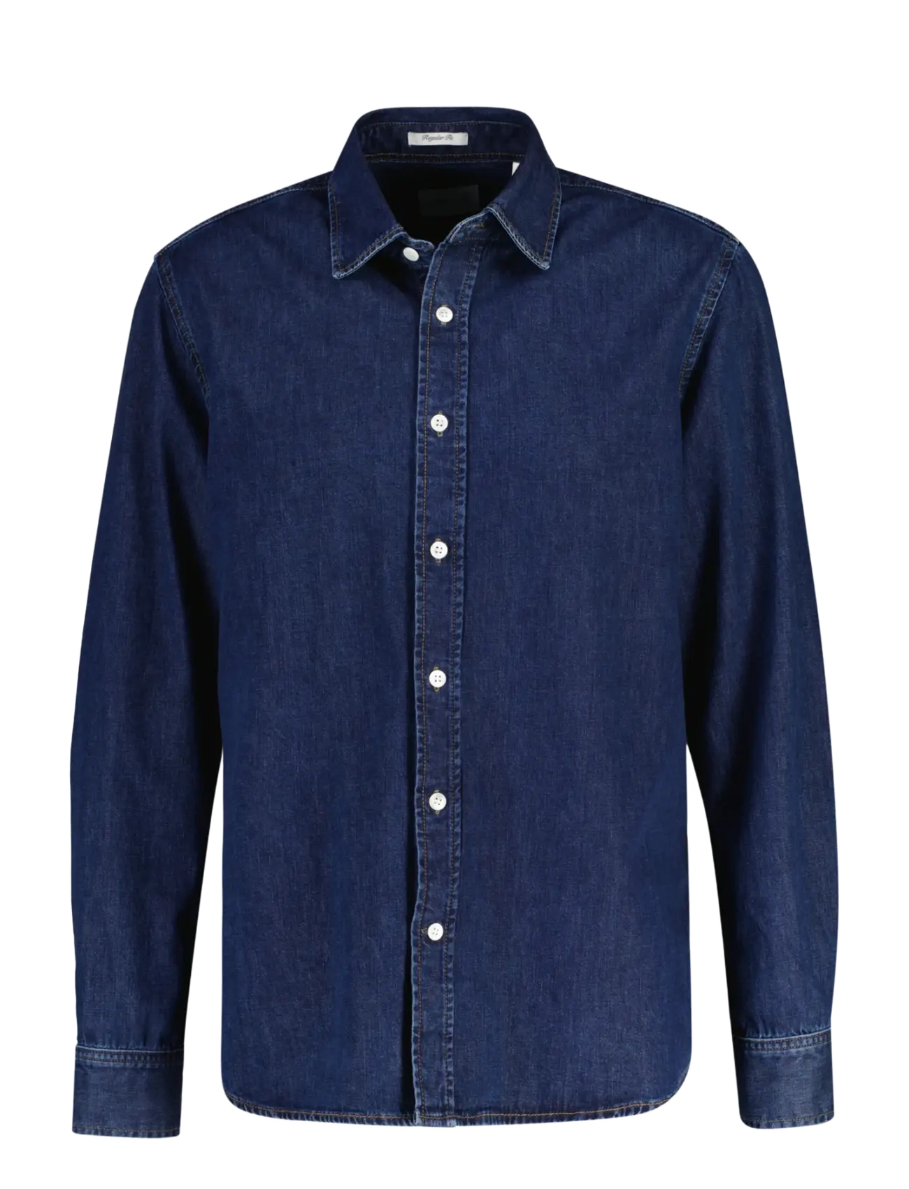 Gant - REG DENIM SHIRT - denimskjorter - dark blue worn in - 1
