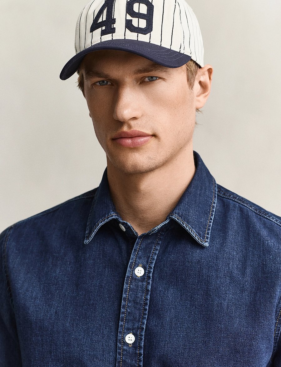 Gant - REG DENIM SHIRT - denimskjorter - dark blue worn in - 3