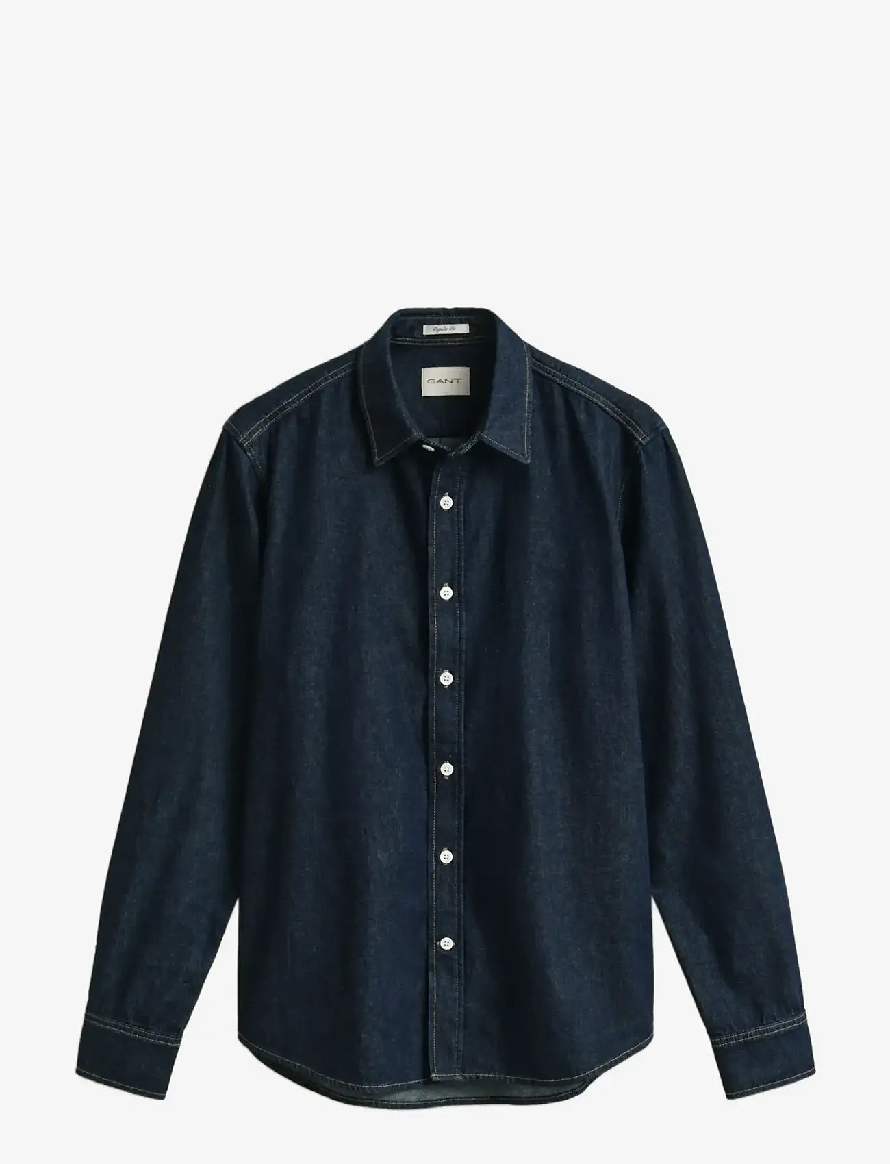 GANT - REG DENIM SHIRT - jeanshemden - dark indigo - 1