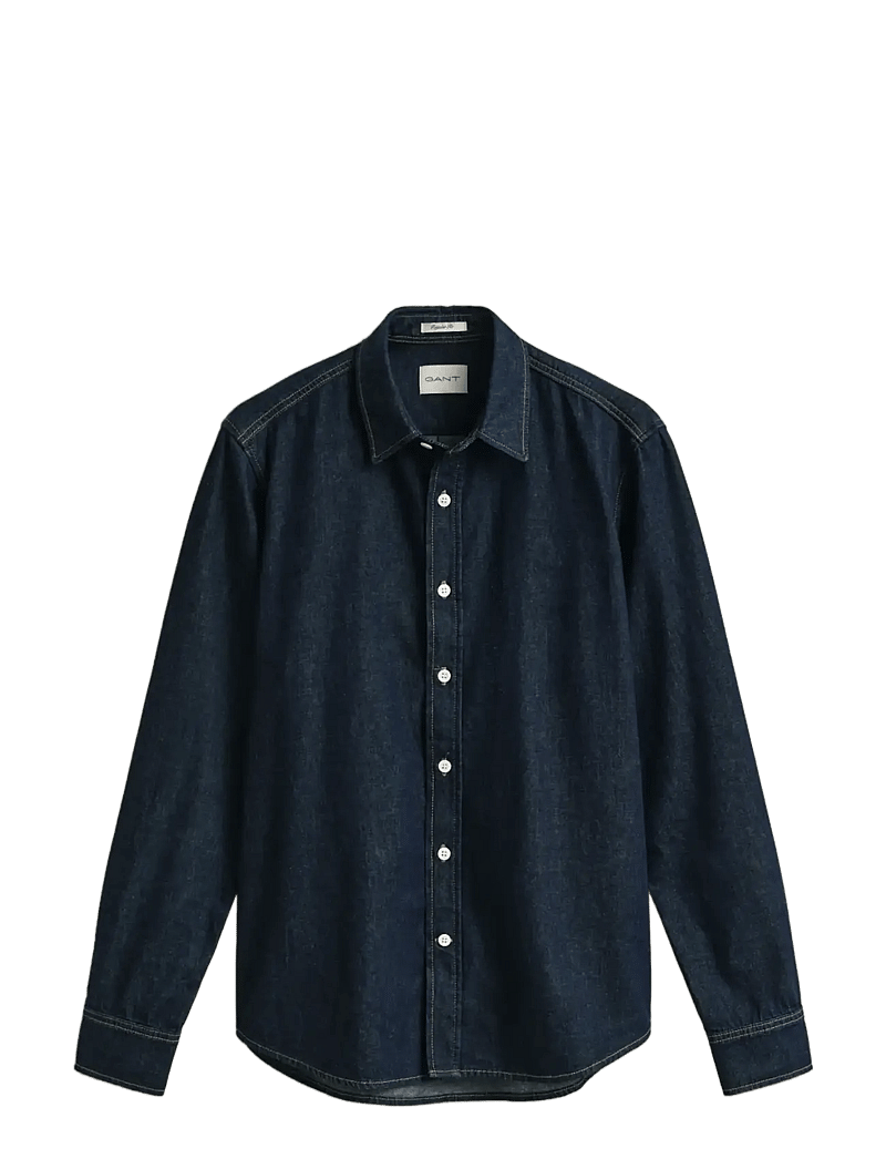 GANT - REG DENIM SHIRT - jeanshemden - dark indigo - 1