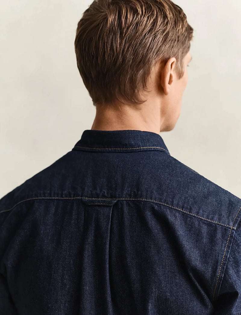 GANT - REG DENIM SHIRT - jeanshemden - dark indigo - 3