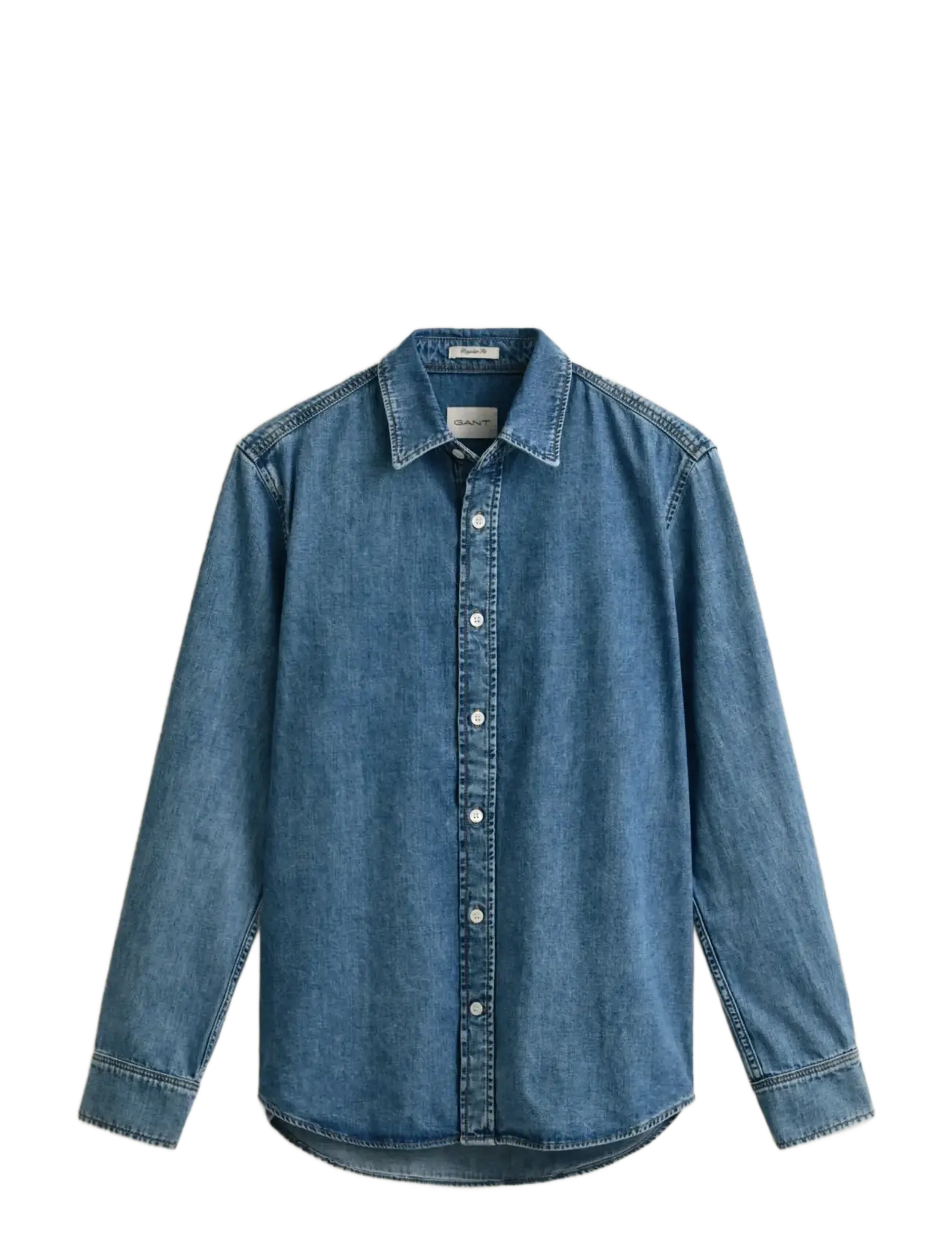 GANT Reg Denim Shirt Blau - L - Herren
