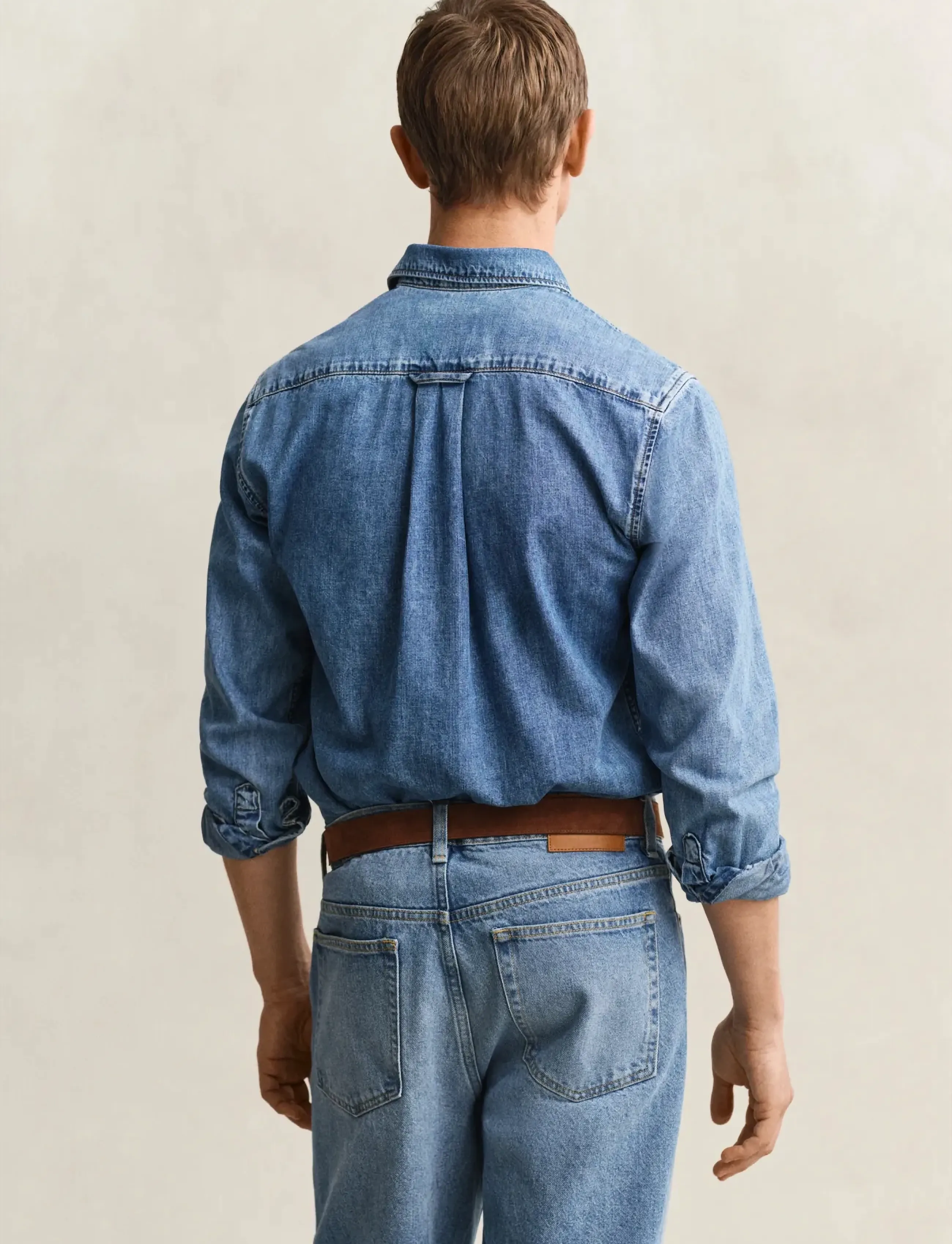 Gant - REG DENIM SHIRT - denimskjorter - semi light blue worn in - 2