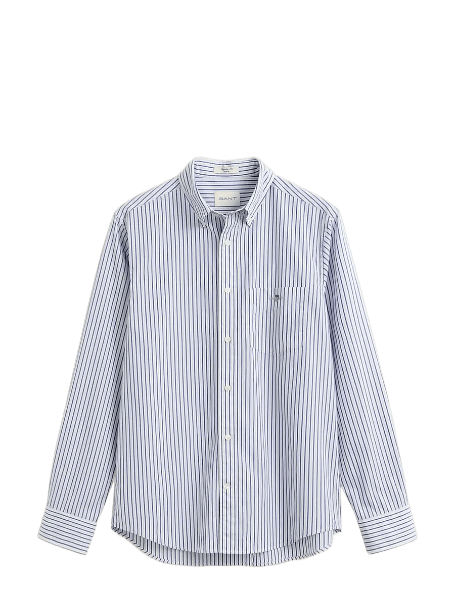 Gant - REG POPLIN STRIPE SHIRT - fresh blue - 0