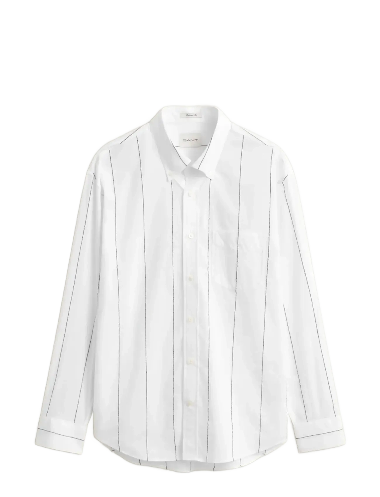 Gant Rel Texture Shirt, M, Shirts, Weiß - Striped Männerswear