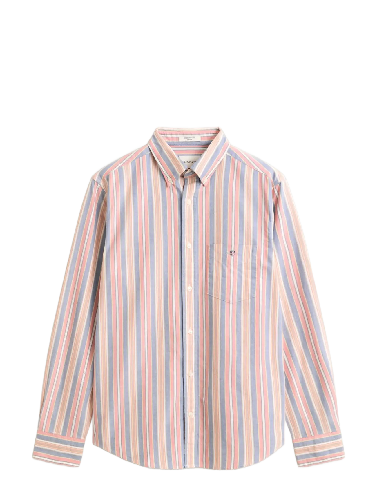 Gant Reg Classic Oxf Multistripe Shirt, Multistribet Regular Pasform Langærmet Skjorte, Multi/mønstret, Str: XXL