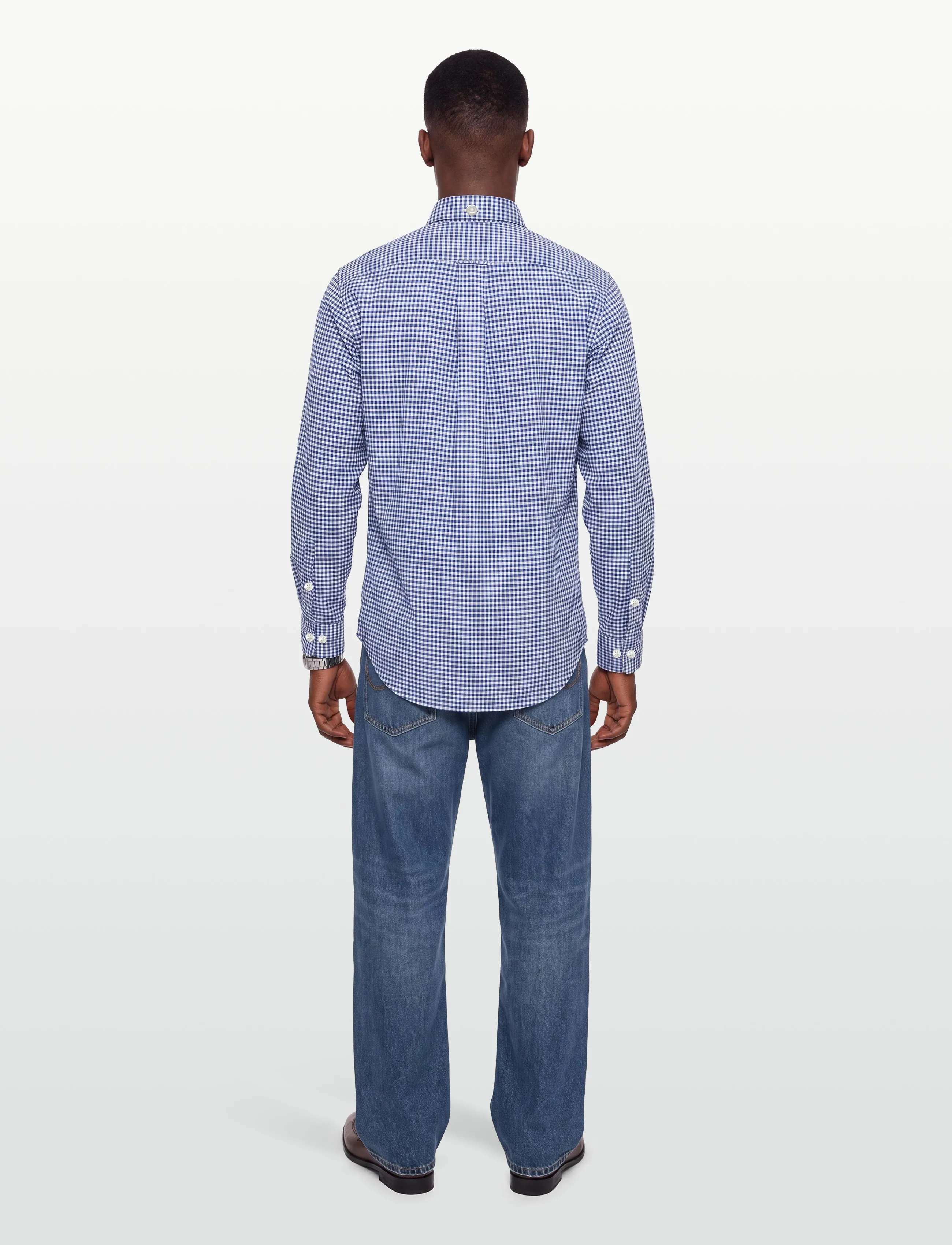 Gant - REG CLASSIC OXFORD CHECK - oxford-skjortor - college blue - 4