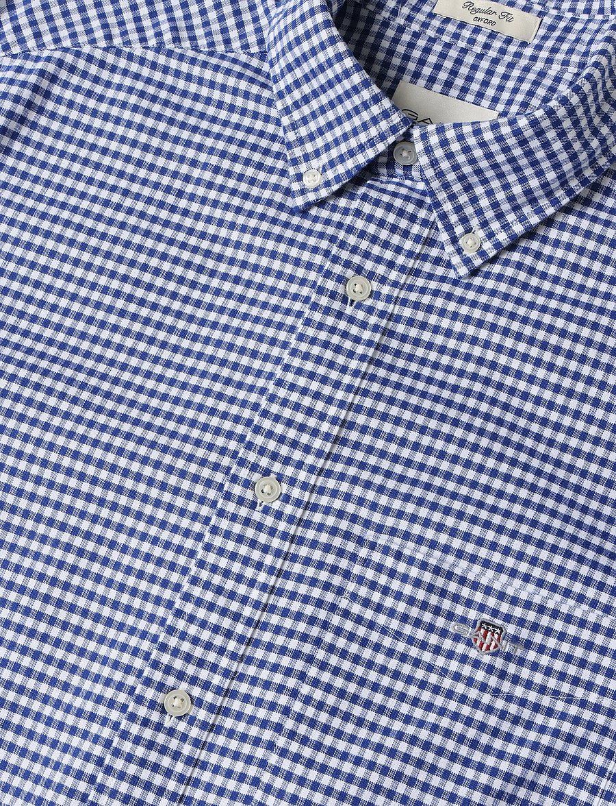 Gant - REG CLASSIC OXFORD CHECK - oxford-skjortor - college blue - 5