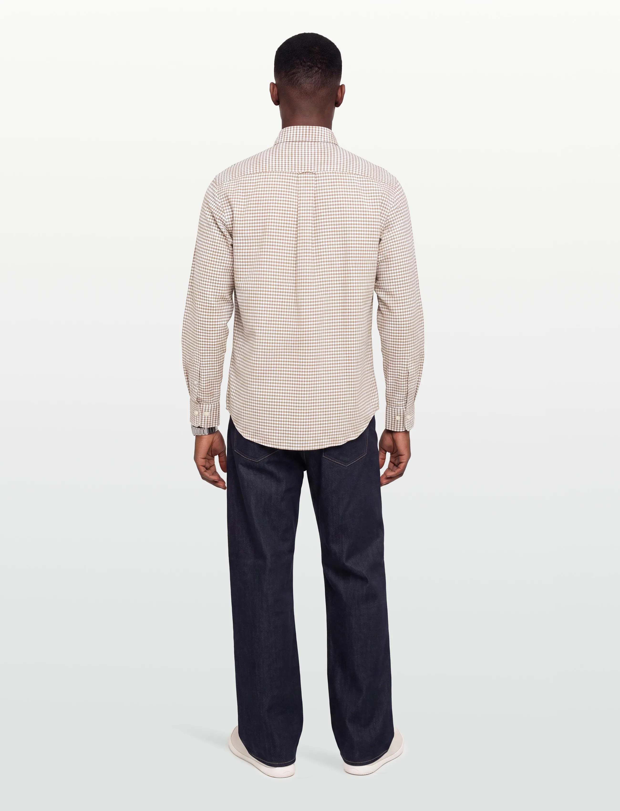 Gant - REG CLASSIC OXFORD CHECK - oxford shirts - light taupe - 4