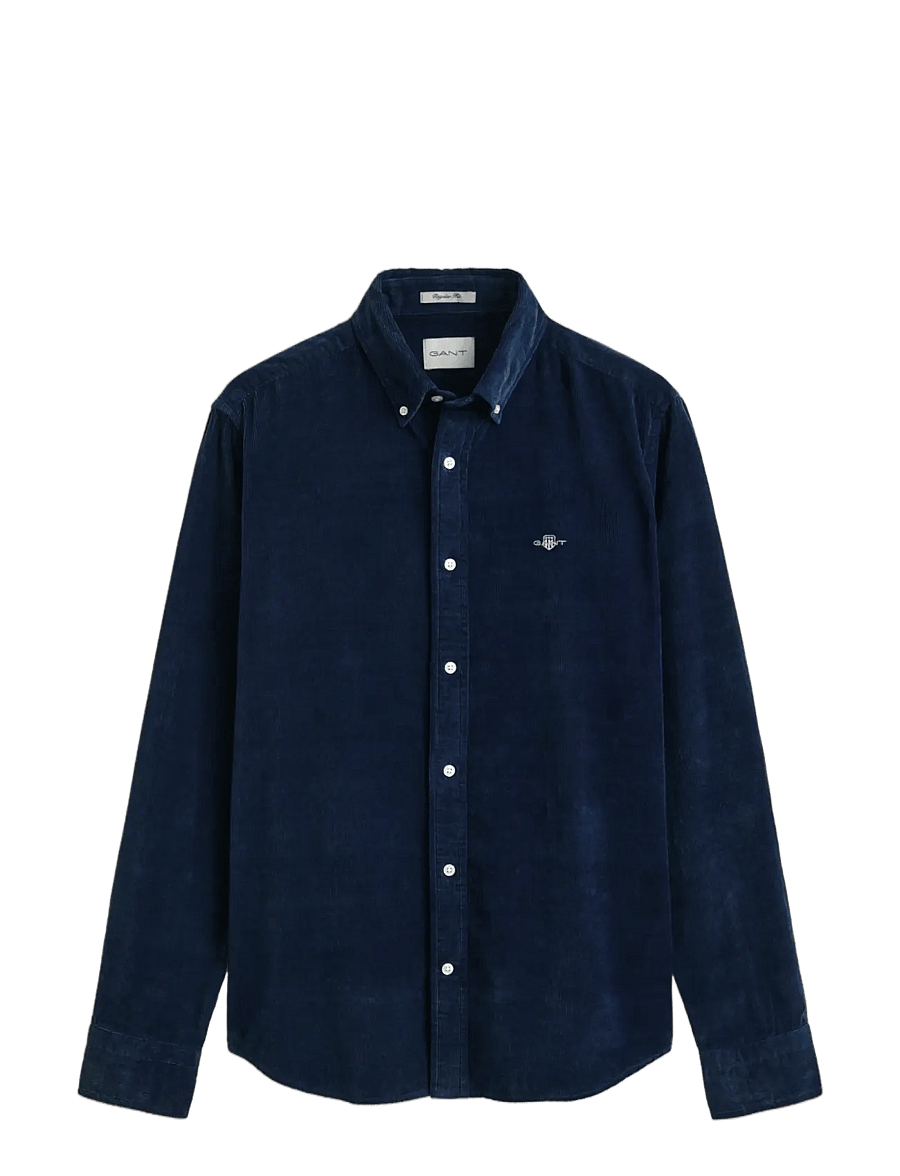 Gant - INDIGO CORD SHIRT - cordhemden - indigo - 0