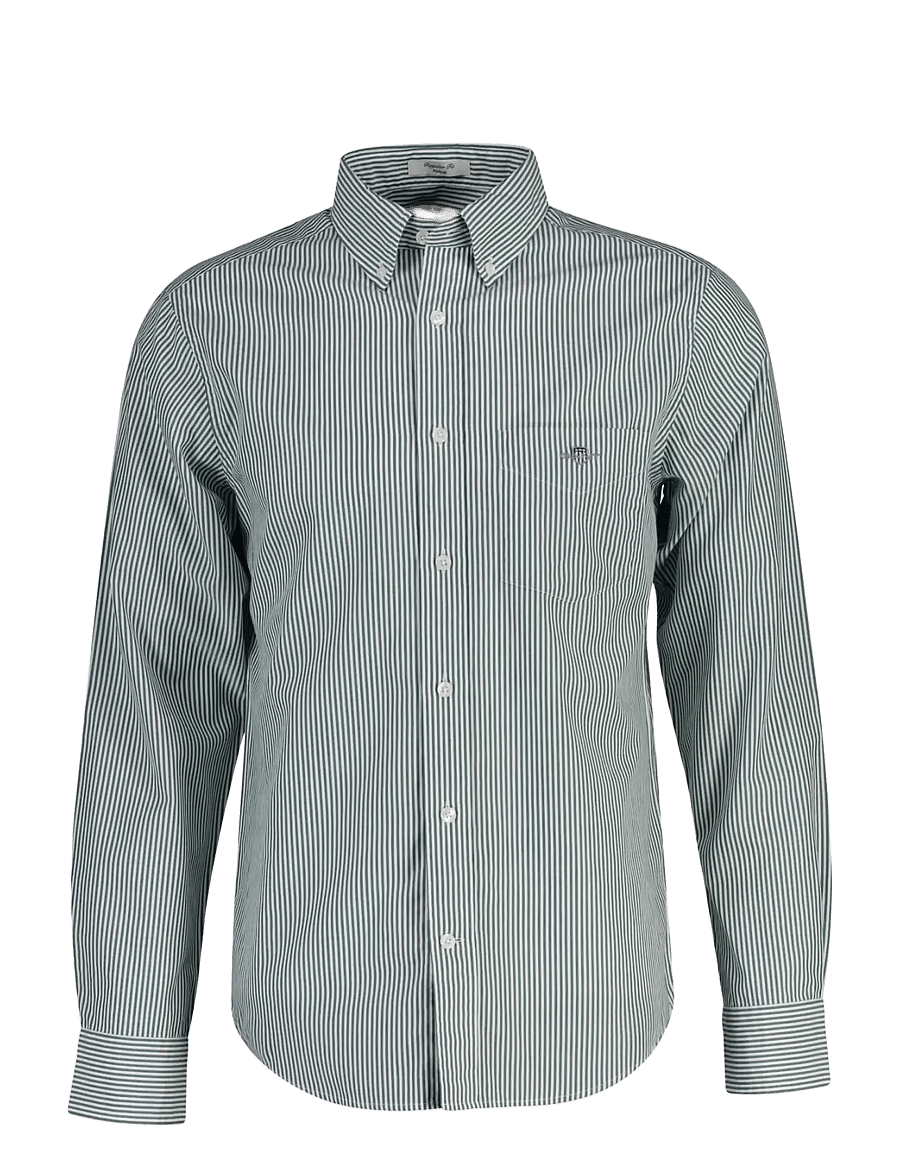 Gant - REG CLASSIC POPLIN BANKER SHIRT - dark emerald - 1