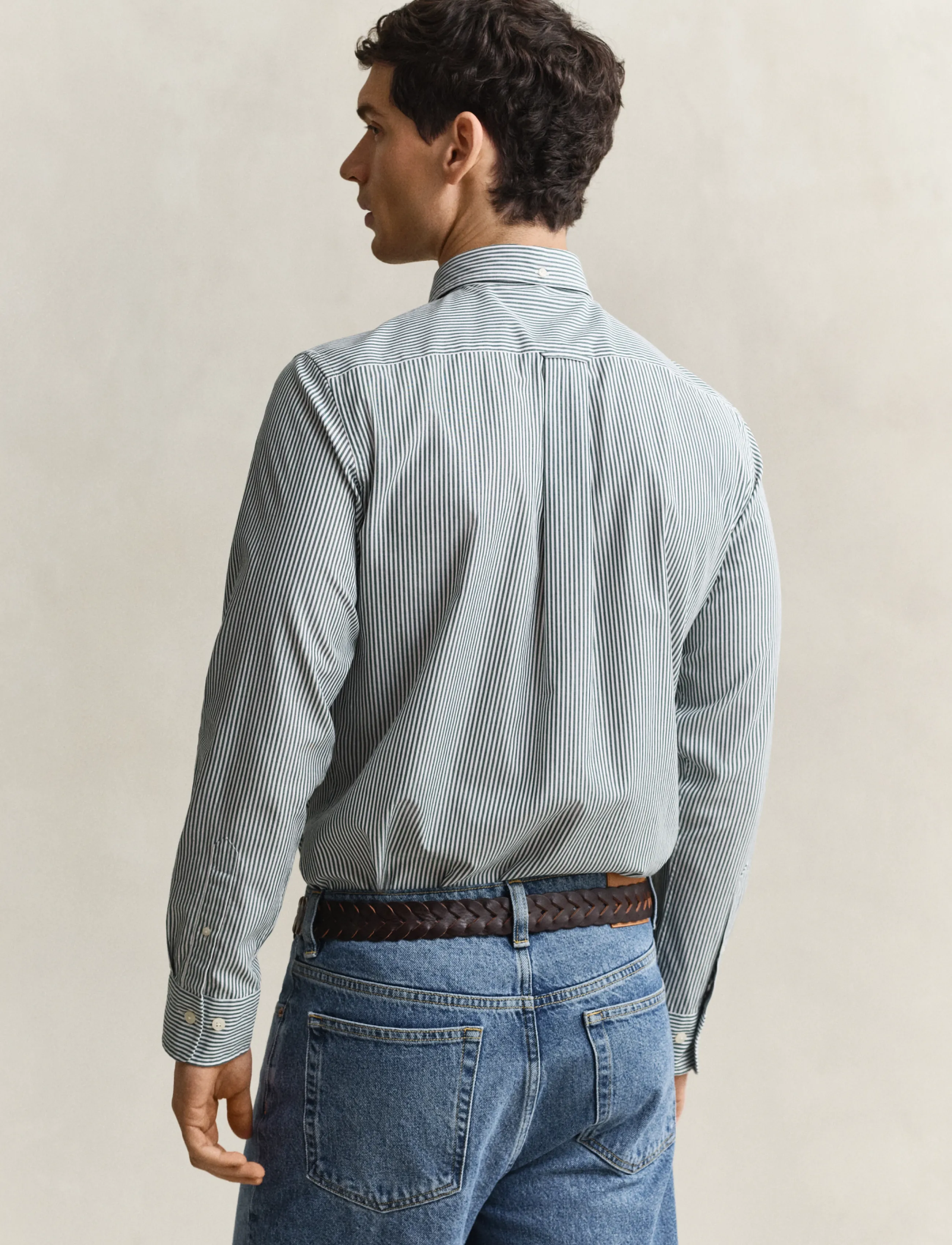 Gant - REG CLASSIC POPLIN BANKER SHIRT - dark emerald - 2