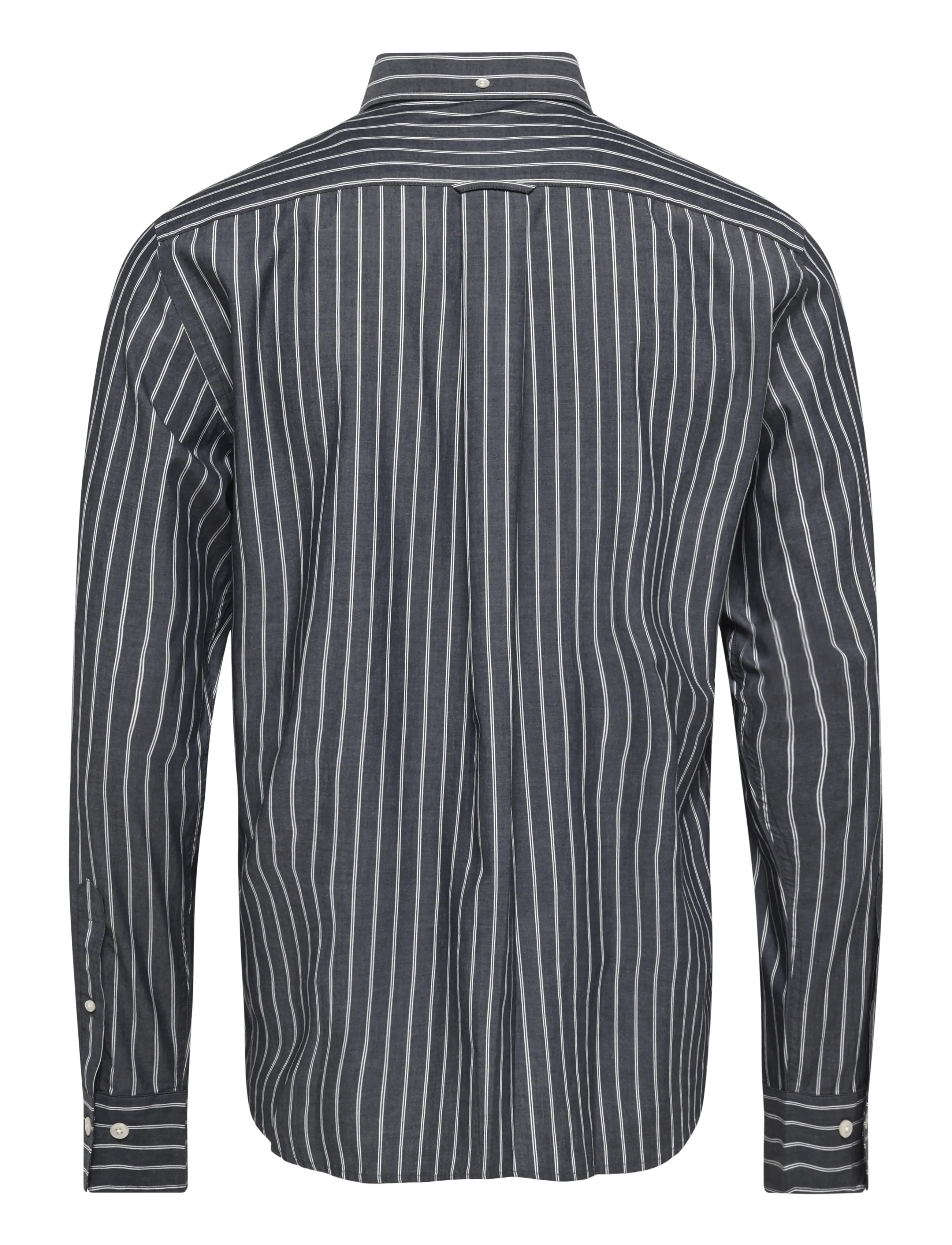 Gant - REG CLASSIC POPLIN STRIPE SHIRT - randiga skjortor - evening blue - 1