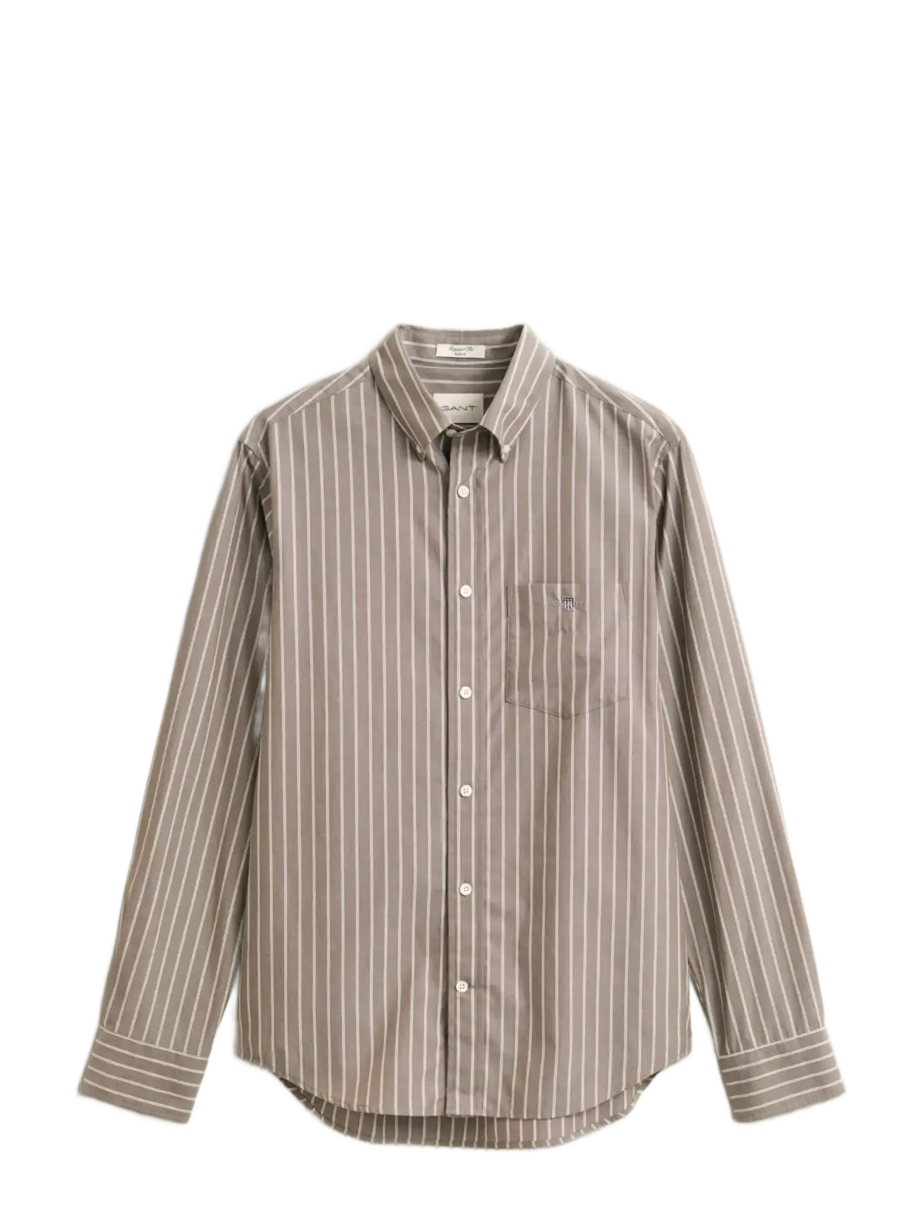 Gant Reg Classic Poplin Stripe Shirt, 3XL, Shirts, Braun - Striped Männerswear