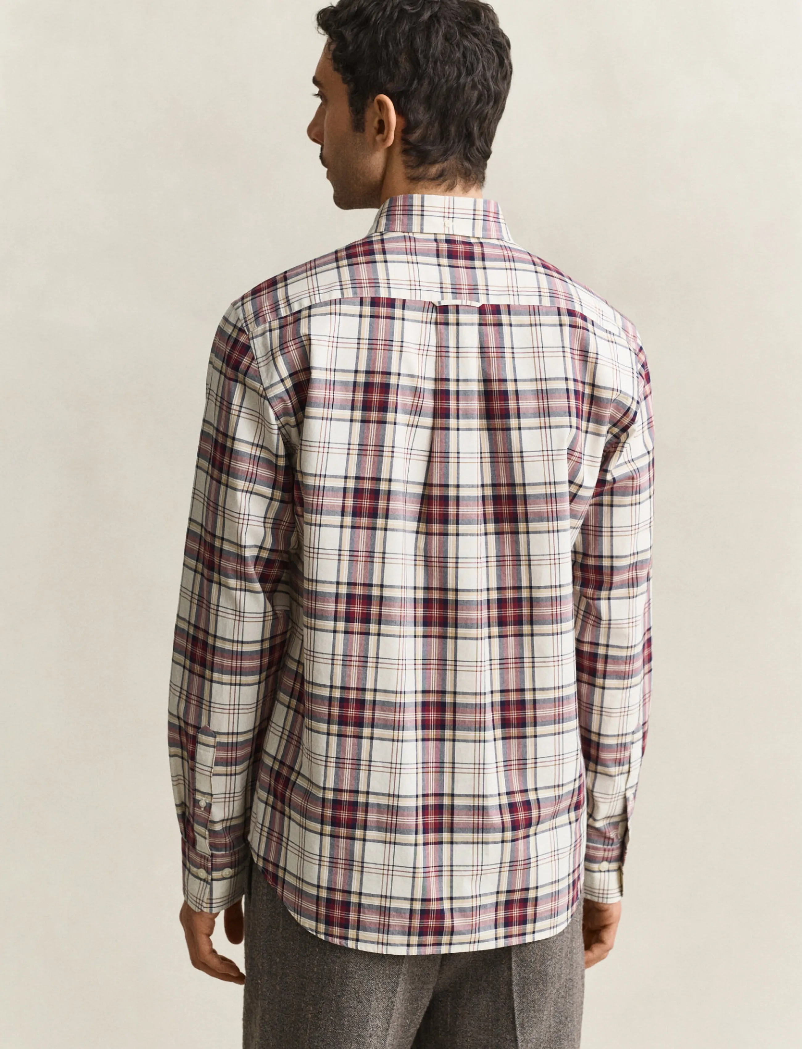 Gant - REG POPLIN CHECK SHIRT - karierte hemden - deep grape wine - 2