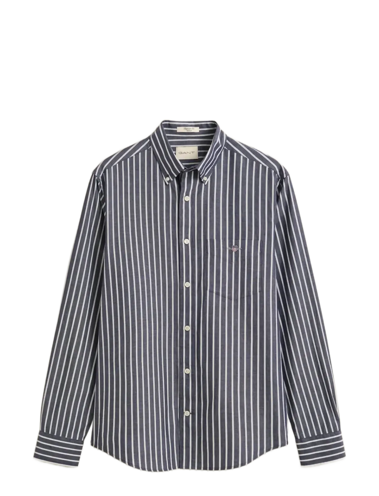 Gant - REG POPLIN STRIPE SHIRT - striped shirts - classic blue - 1